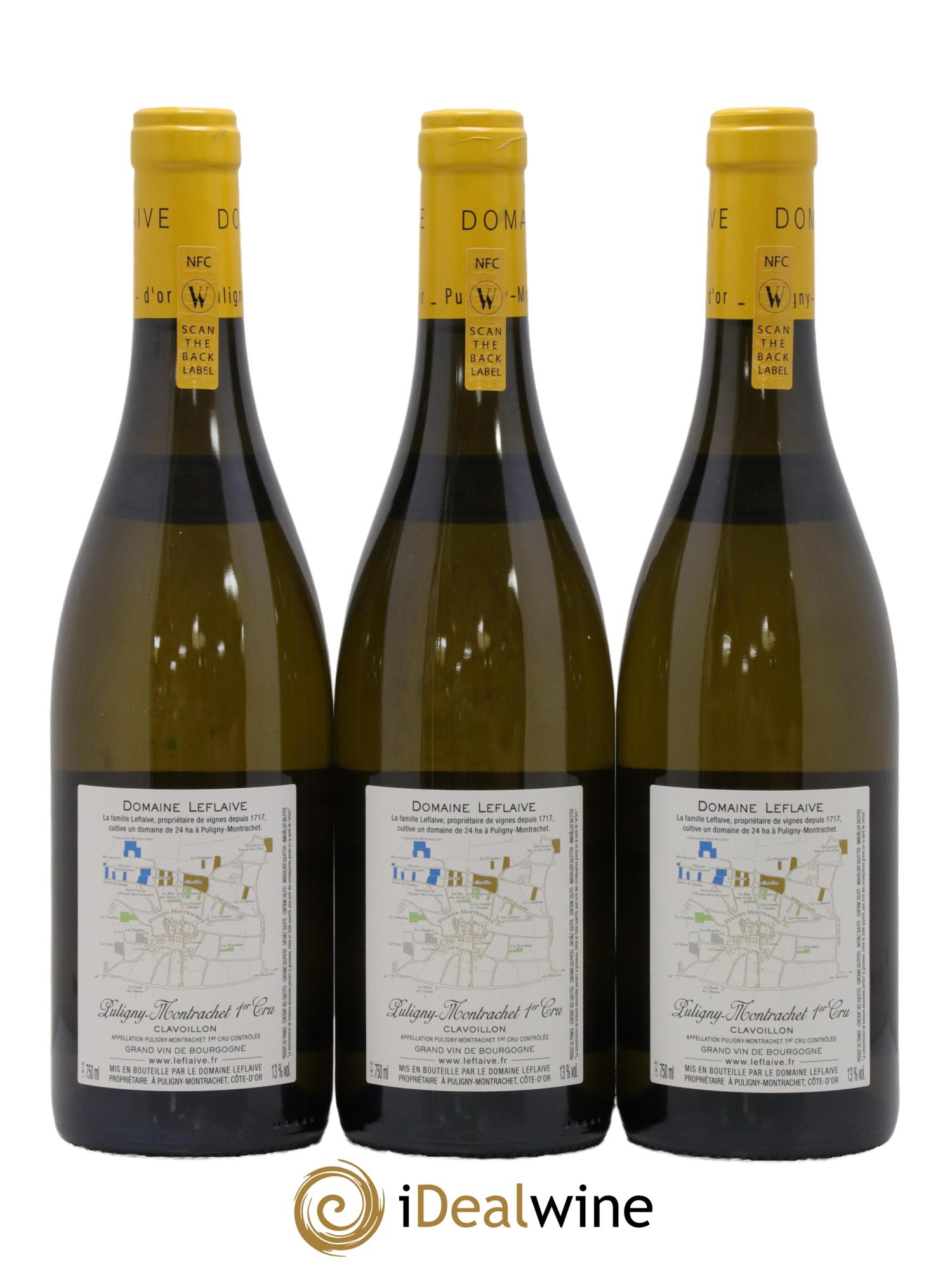 Puligny-Montrachet 1er Cru Clavoillon Leflaive (Domaine) 2022 - Lot de 3 bouteilles - 1