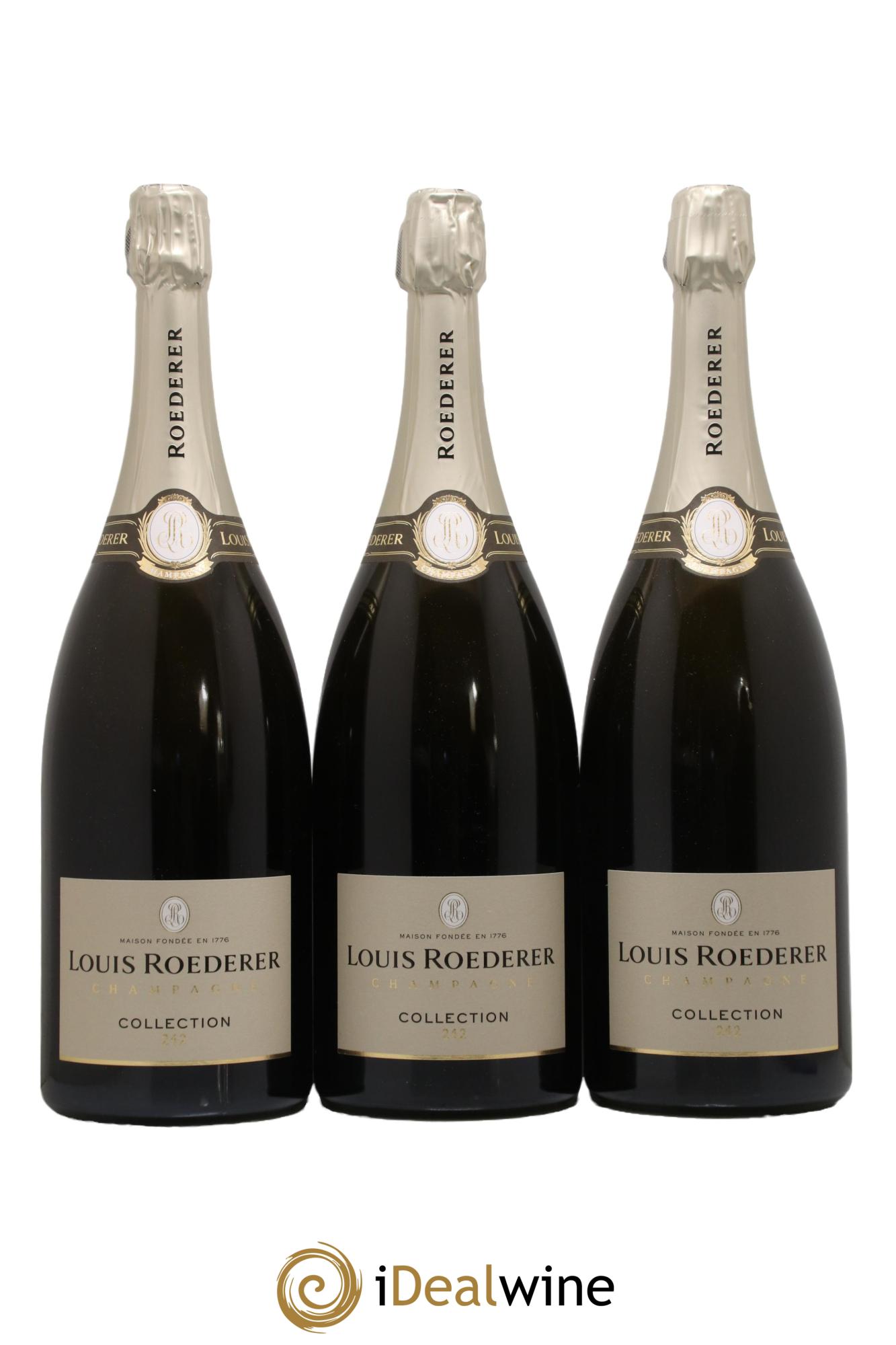 Collection 242 Brut Louis Roederer - Lot de 3 magnums - 0