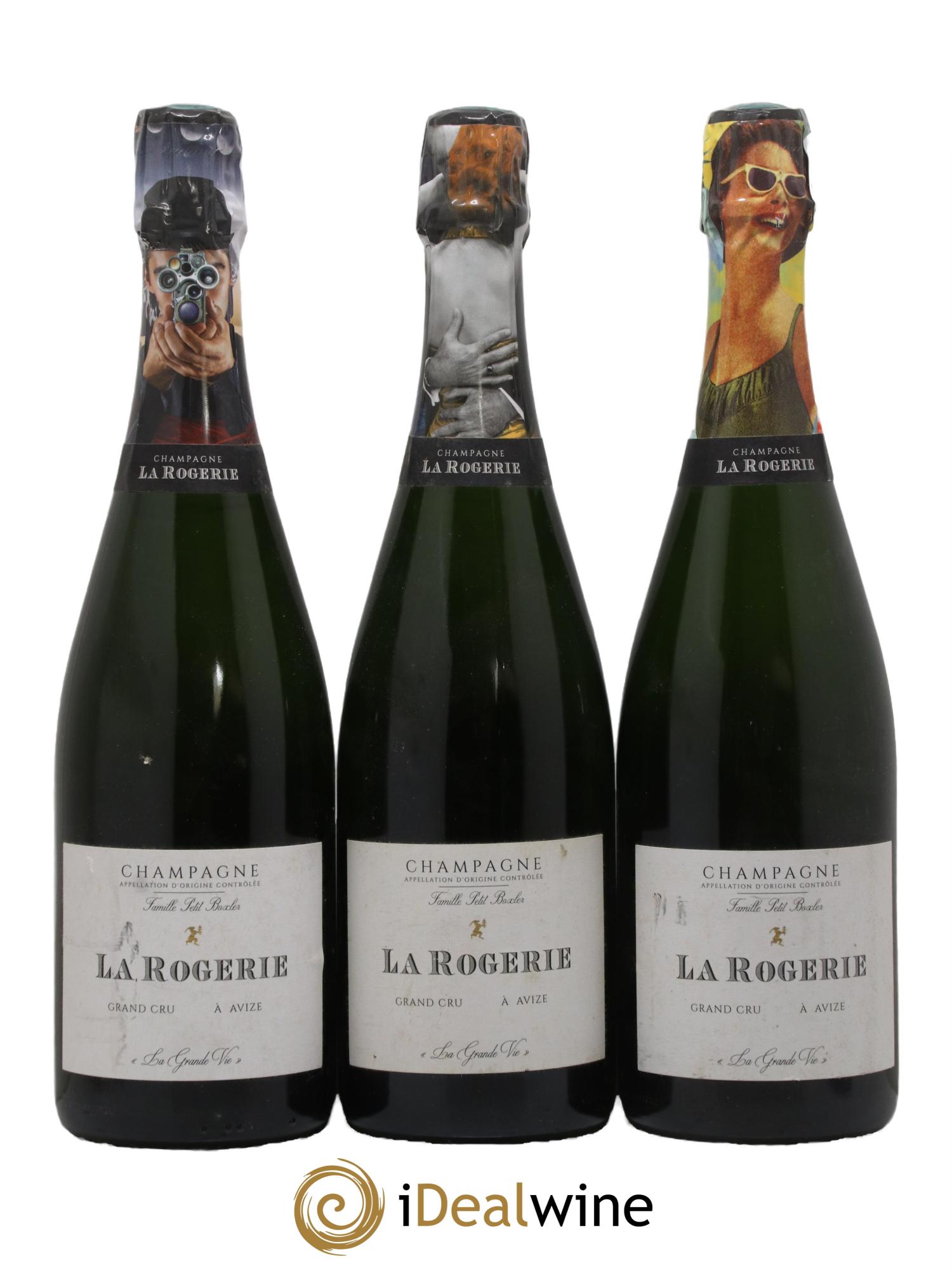 La Grande Vie Blanc de Blancs Extra-Brut La Rogerie La Grande Vie La Rogerie - Lot de 3 bouteilles - 0