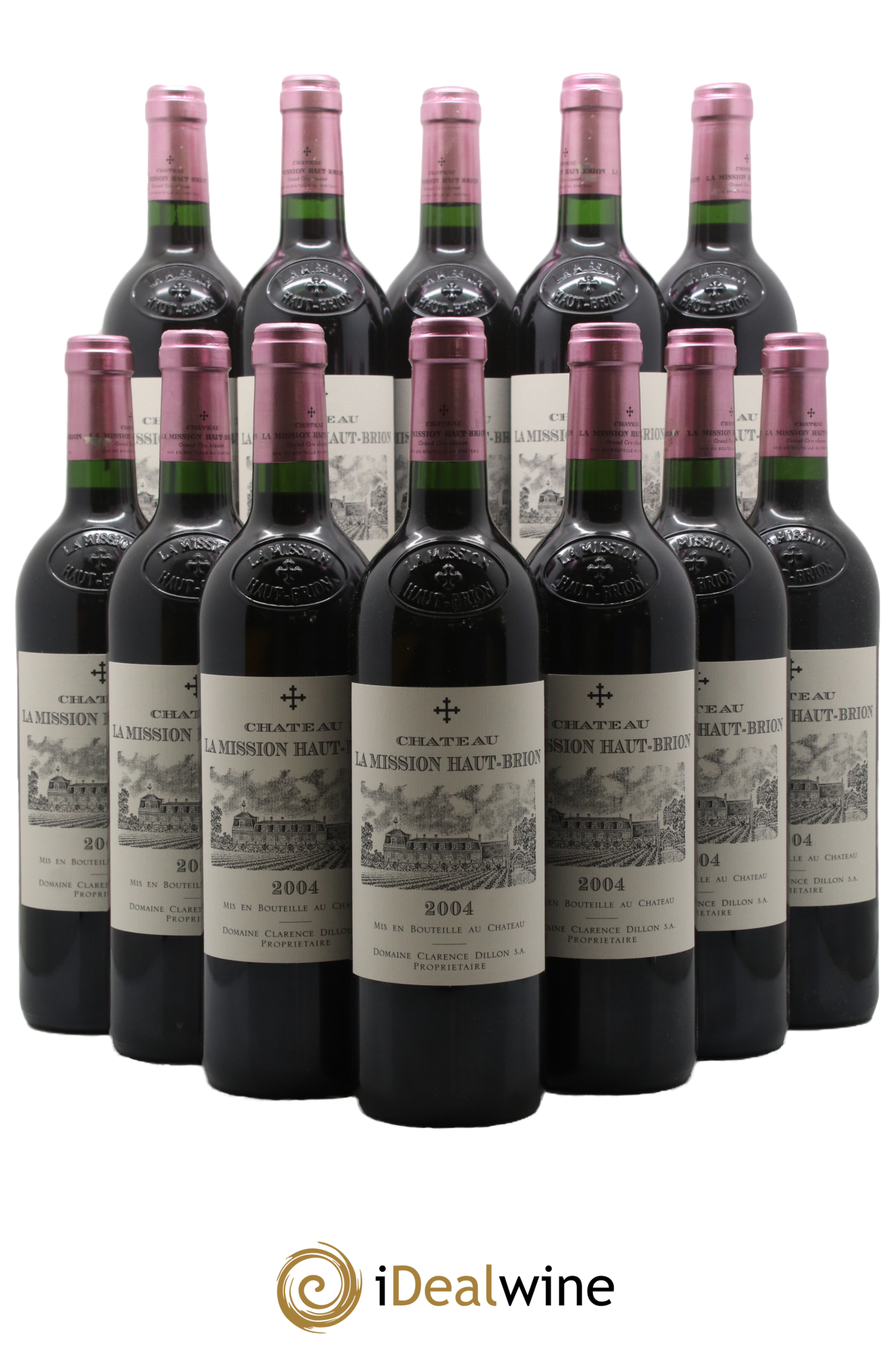 Château la Mission Haut-Brion Cru Classé de Graves 2004 - Lot de 12 bouteilles - 0