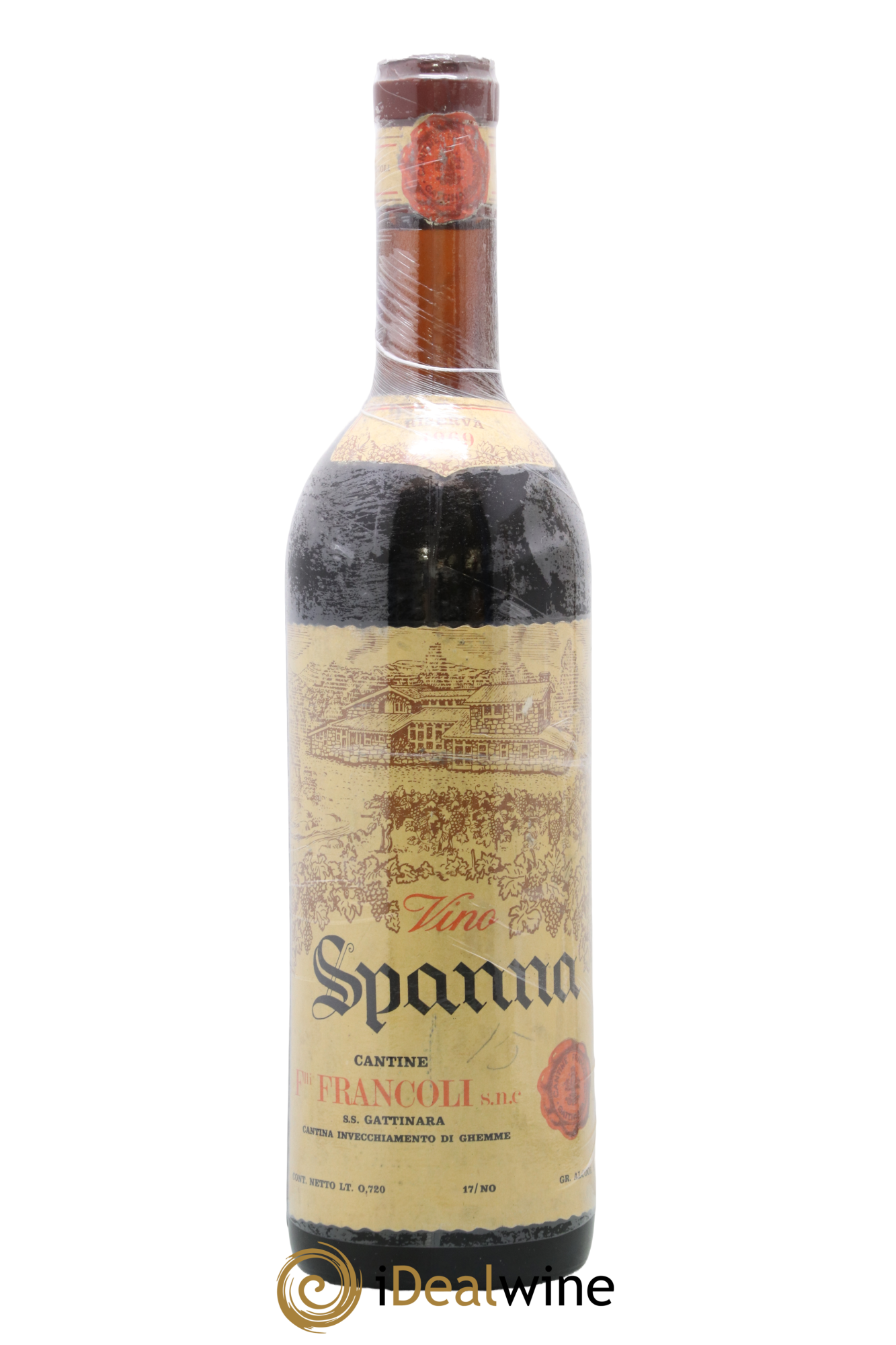 Gattinara DOCG Spanna Riserva Cantine Francoli 1969 - Lot of 1 bottle - 1