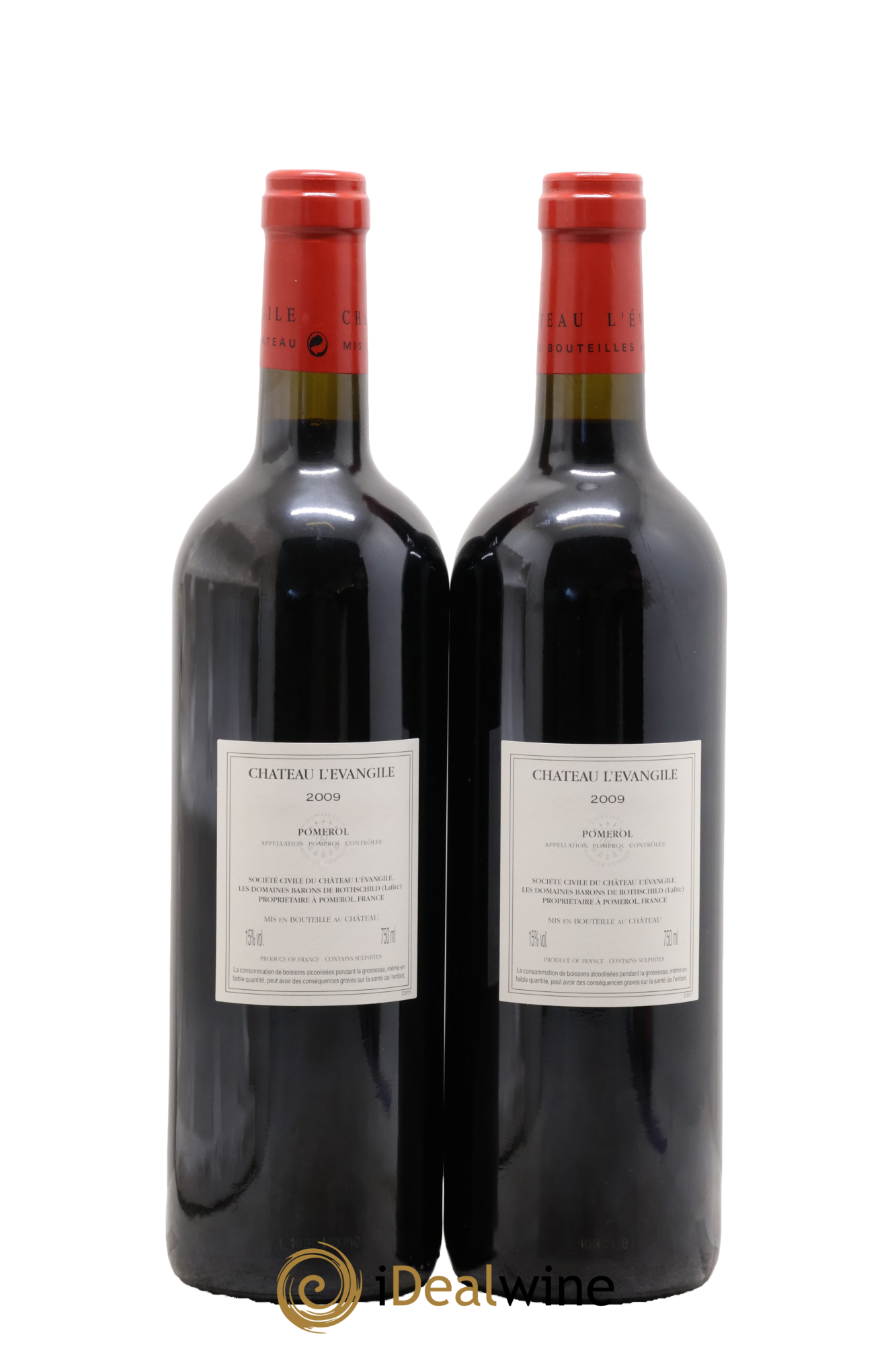 Château l' Évangile 2009 - Lotto di 2 bottiglie - 1