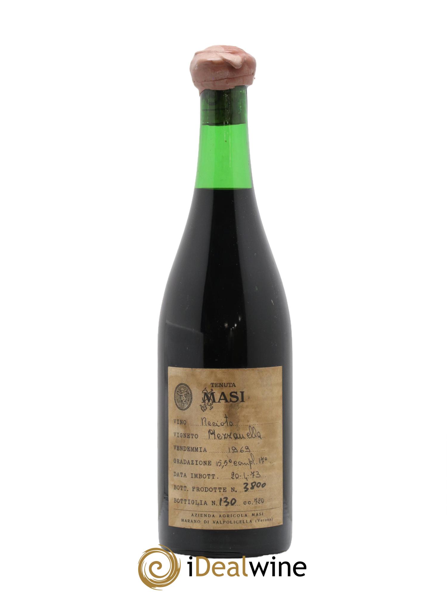 Vénétie Recioto della Valpolicella Classico Mezzanella Masi 1969 - Lot of 1 bottle - 0