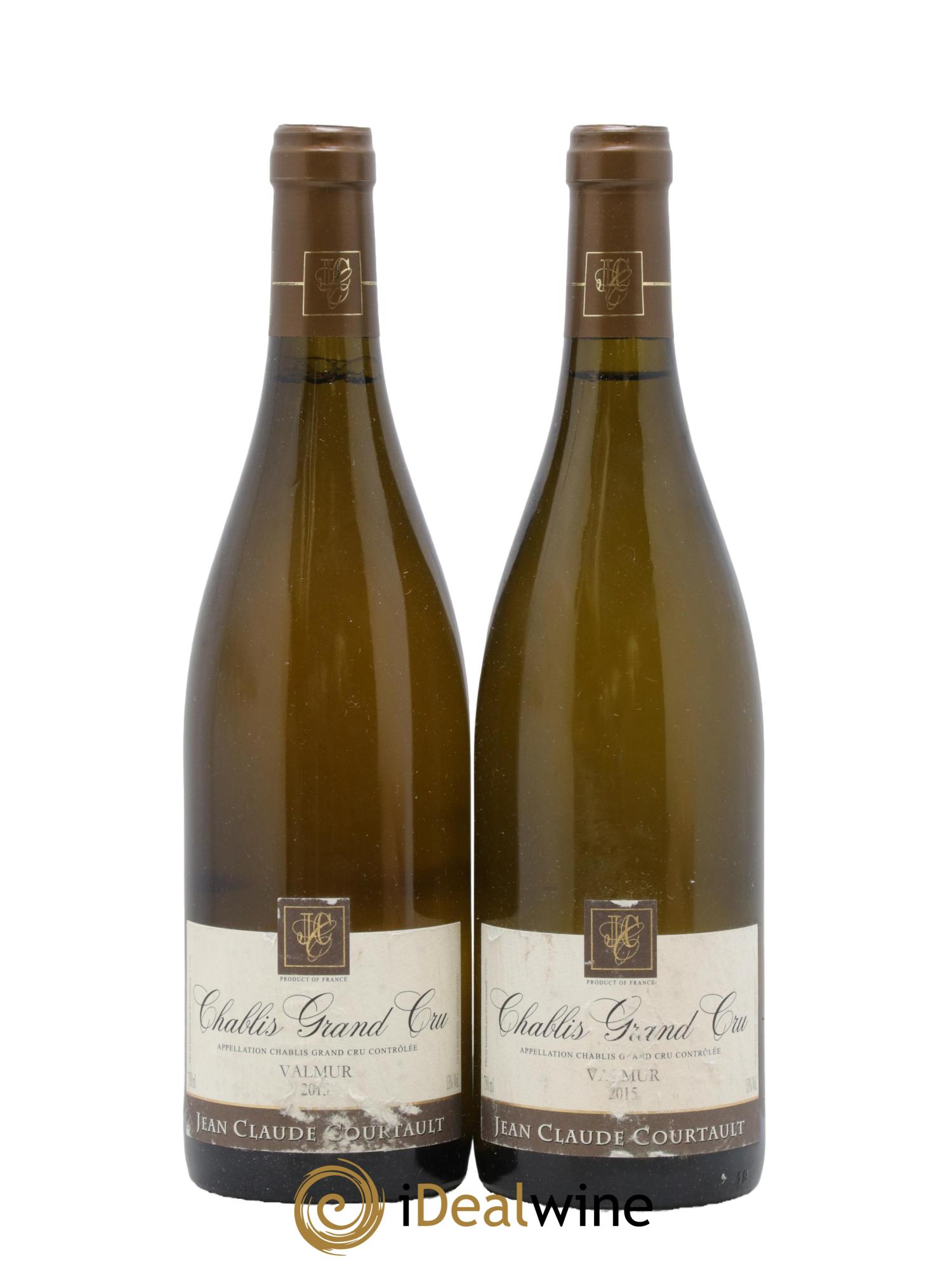 Chablis Grand Cru Valmur Courtault 2015 - Lotto di 2 bottiglie - 0