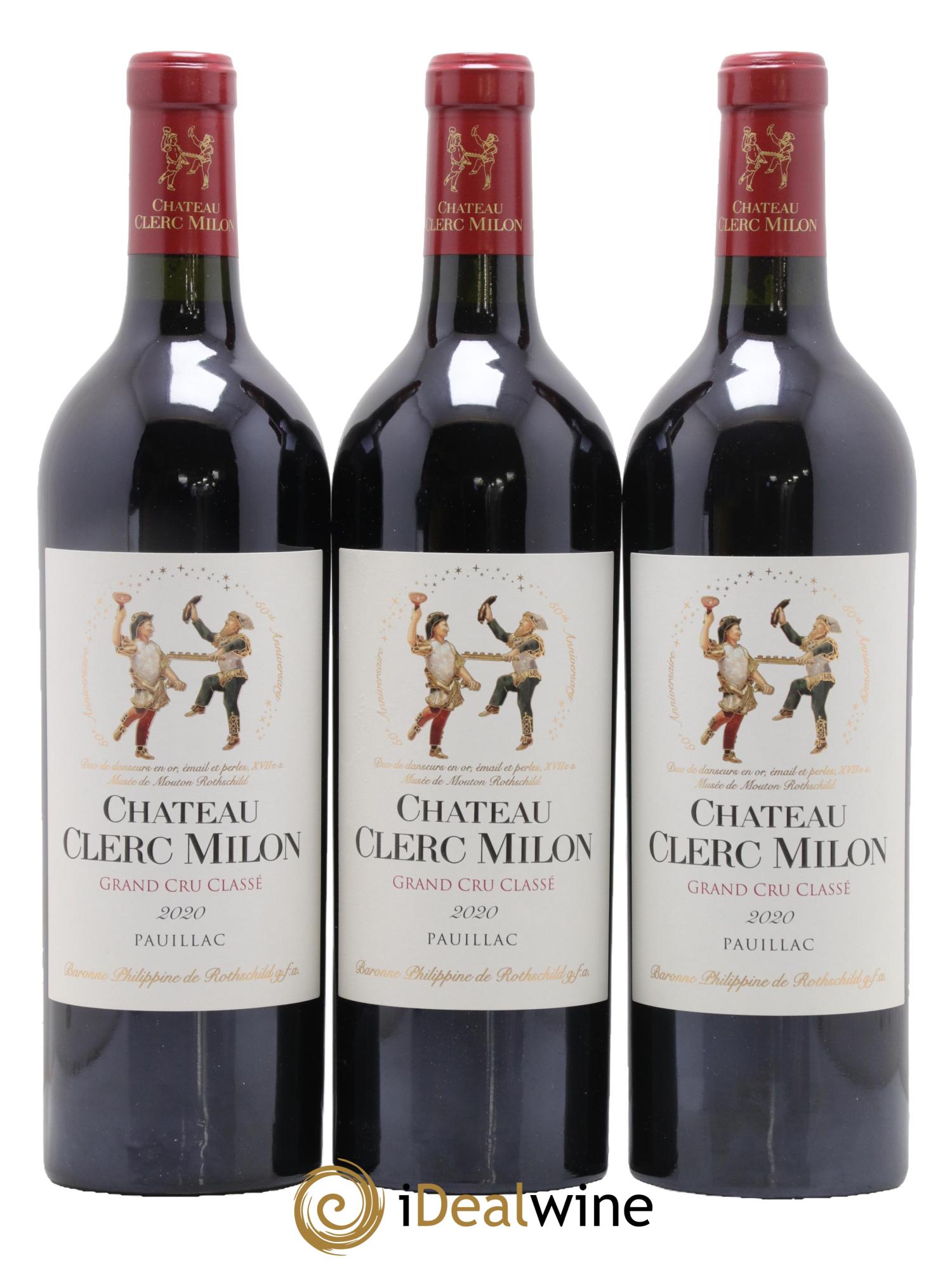 Château Clerc Milon 5ème Grand Cru Classé 2020 - Lot de 6 bouteilles - 2