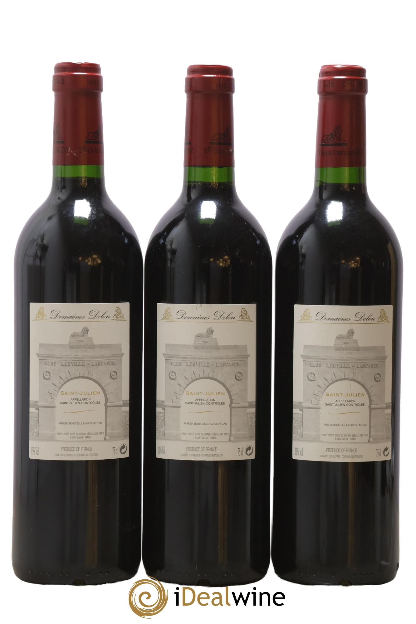 Château Léoville Las Cases 2ème Grand Cru Classé 2003 - Lot de 3 bouteilles - 1