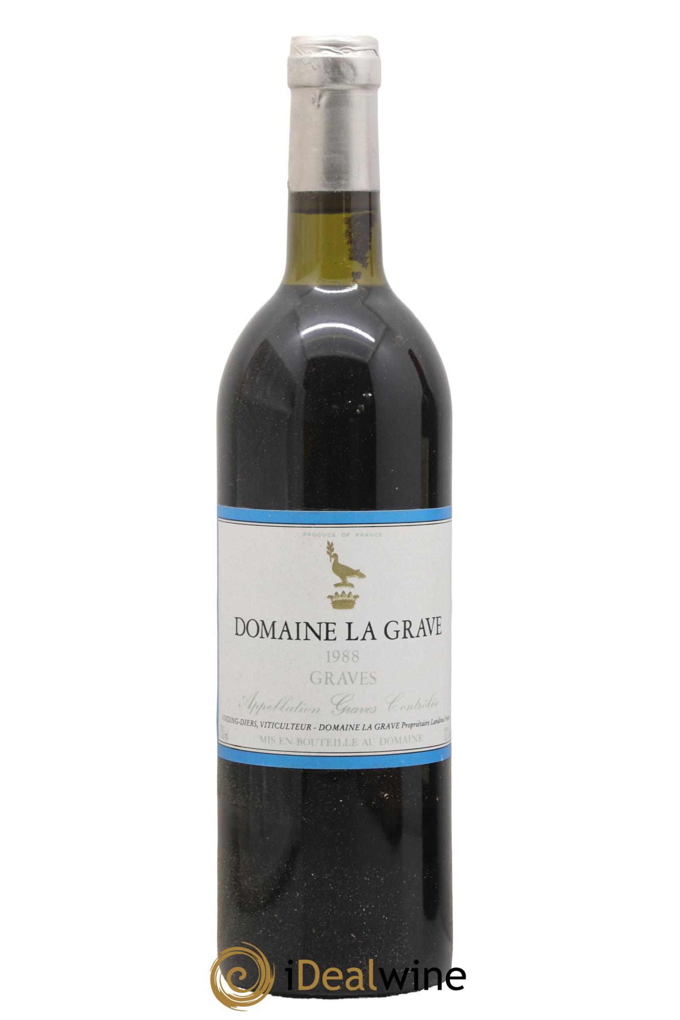 Saint-Émilion Grand Cru Château La Grave 1988 - Posten von 1 Flasche - 0