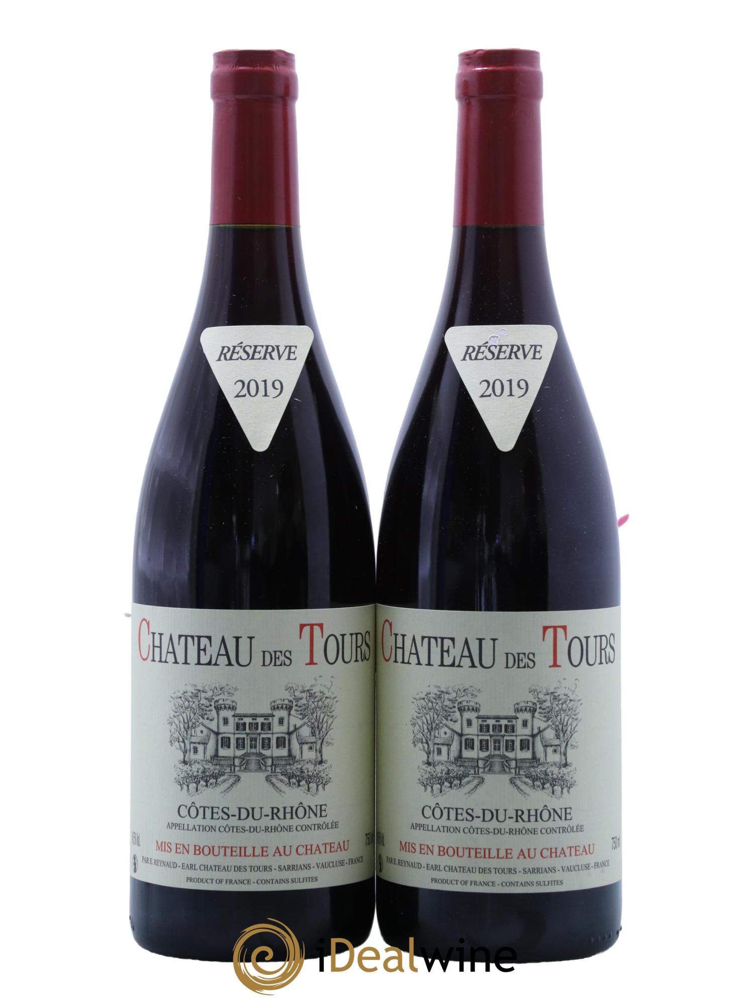 Côtes-du-Rhône Château des Tours Emmanuel Reynaud 2019 - Lot de 2 bouteilles - 0