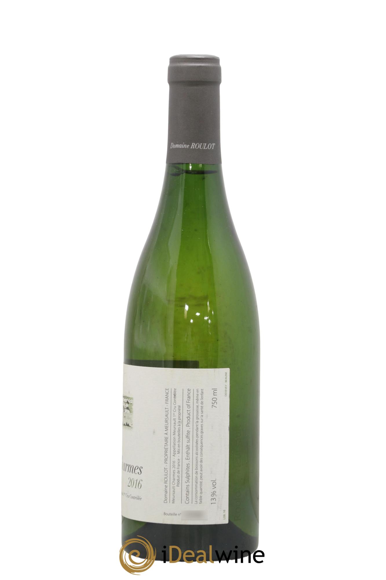 Meursault 1er Cru Charmes Roulot (Domaine) 2016 - Lot de 1 bouteille - 1
