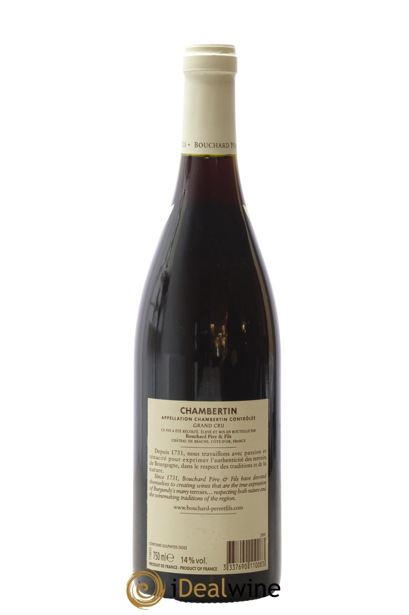 Chambertin Grand Cru Bouchard Père & Fils 2009 - Lot de 1 bouteille - 1