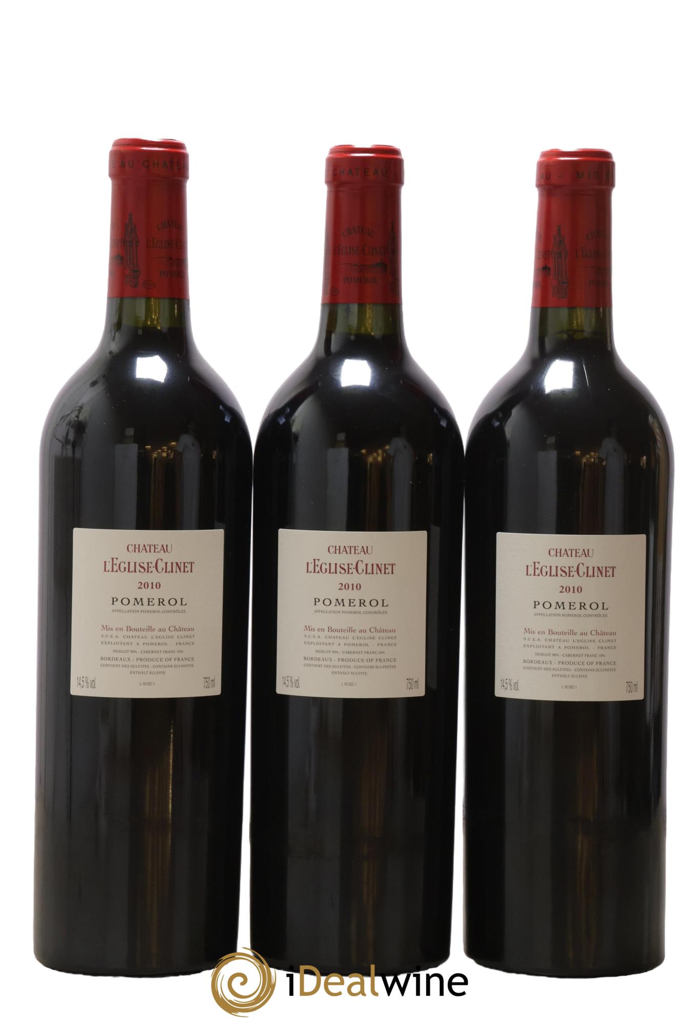 Château l' Église Clinet 2010 - Lotto di 6 bottiglie - 2