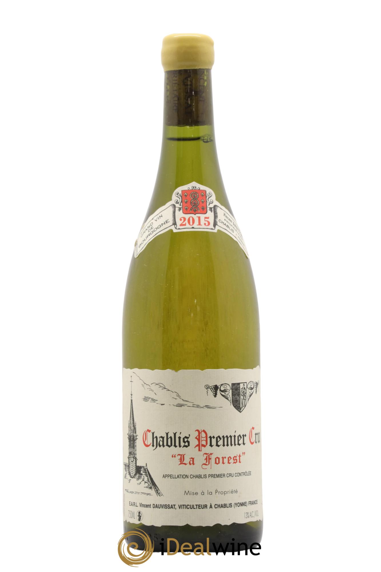 Chablis 1er Cru La Forest Vincent Dauvissat (Domaine) 2015 - Lot de 1 bouteille - 0