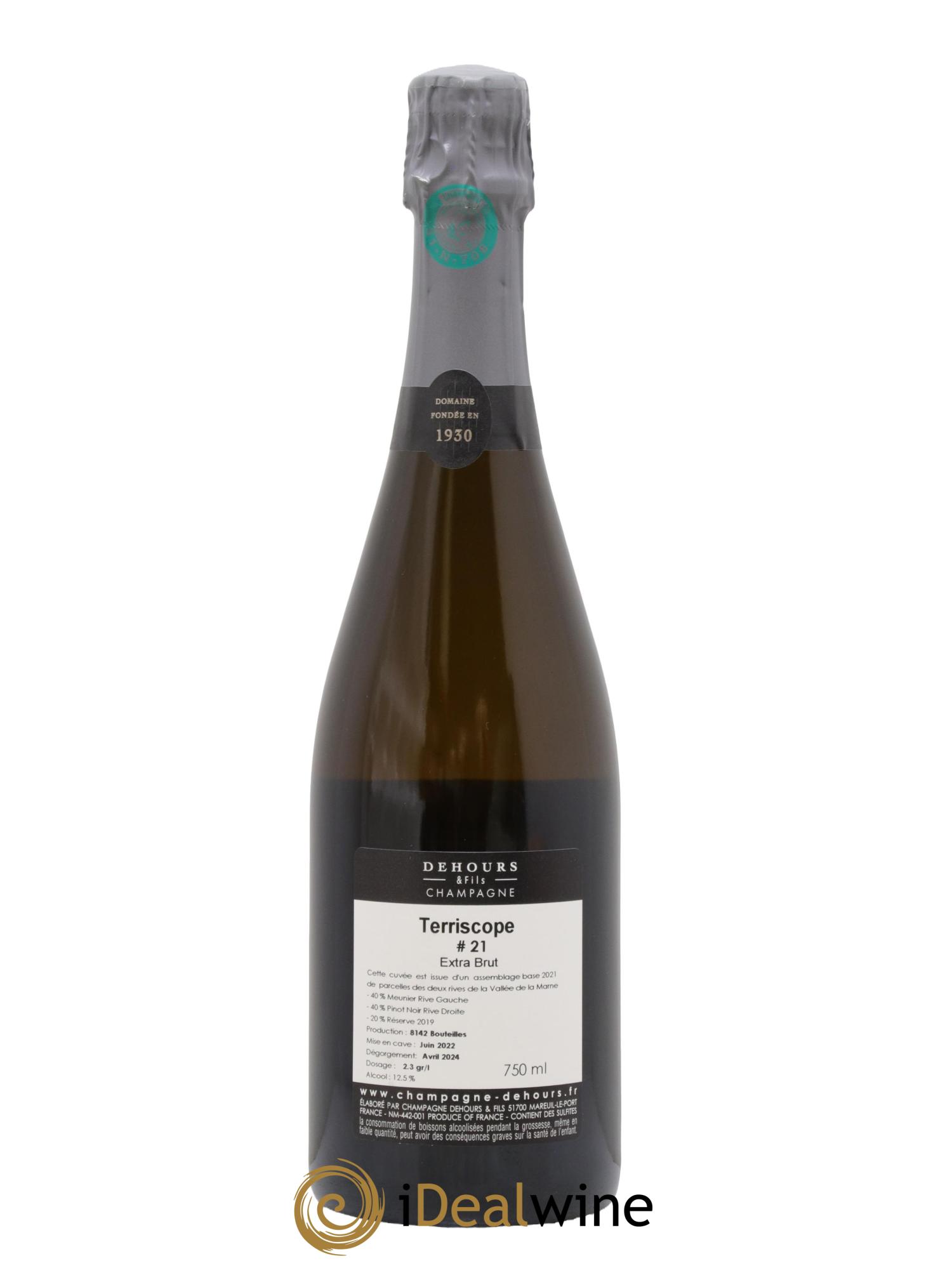 Extra Brut Terriscope Dehours & Fils #21 - Lot de 1 bouteille - 1
