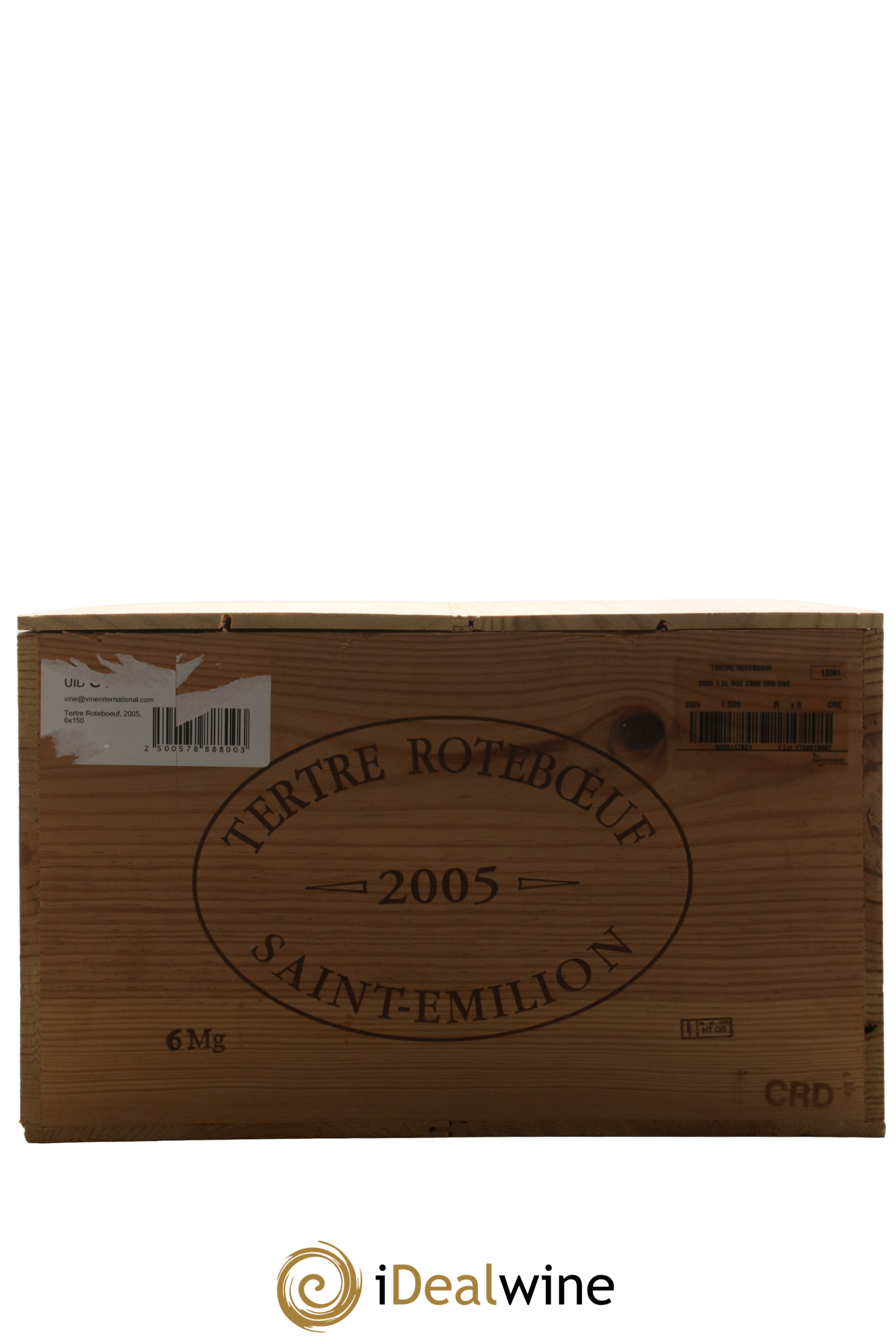 Château Tertre Roteboeuf 2005 - Lot of 6 magnums - 5