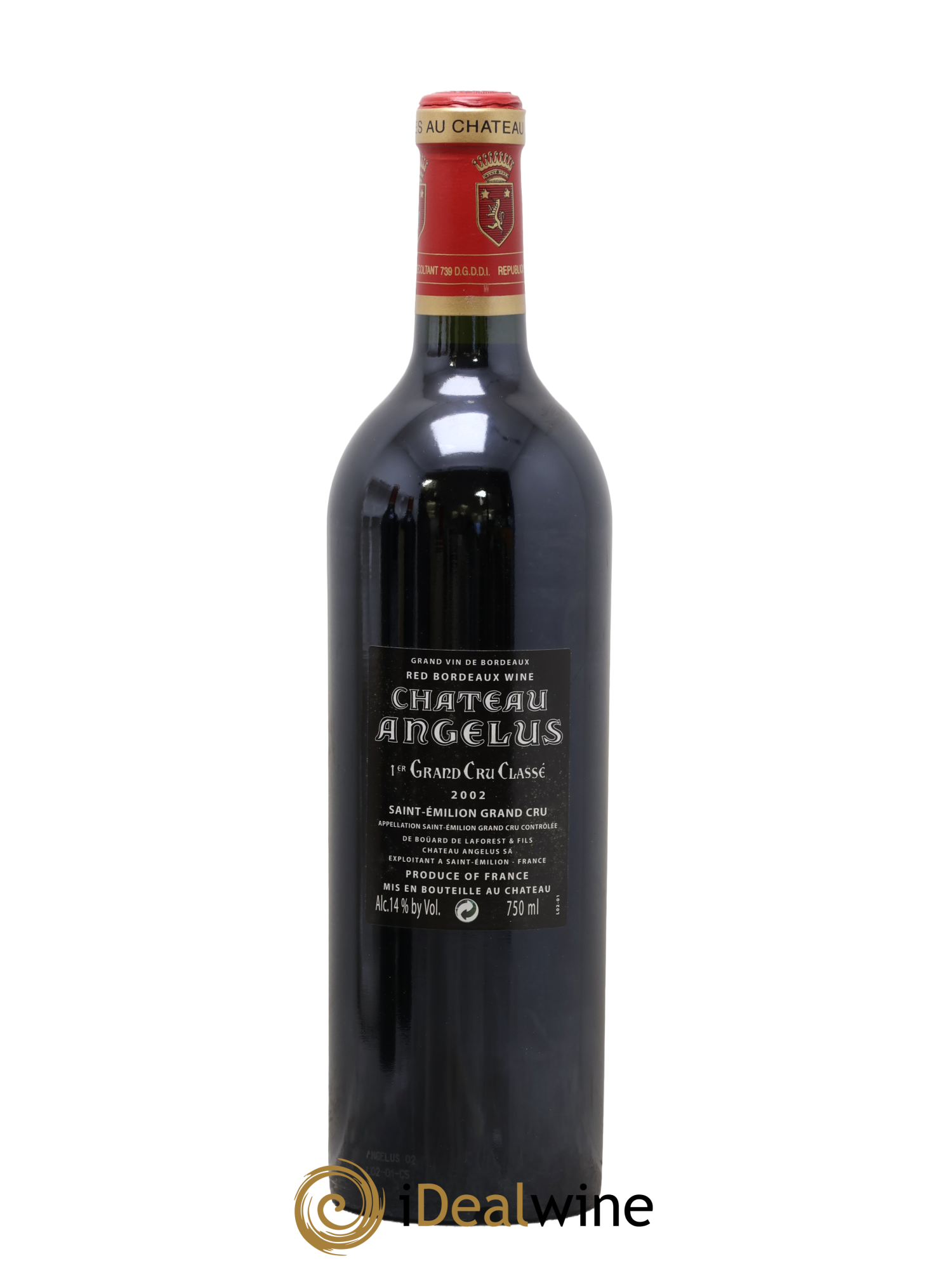 Château Angélus 1er Grand Cru Classé A 2002 - Lot de 1 bouteille - 1