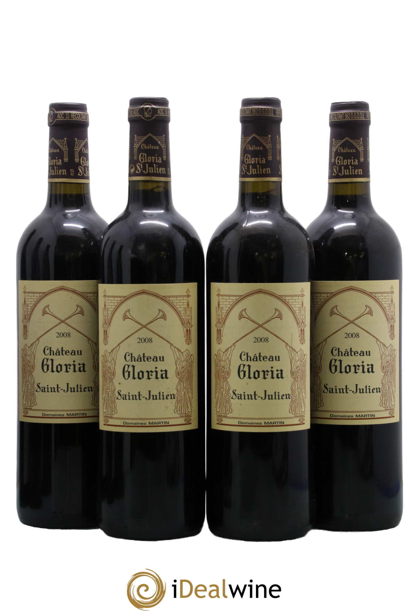 Château Gloria 2008 - Posten von 4 Flaschen - 0