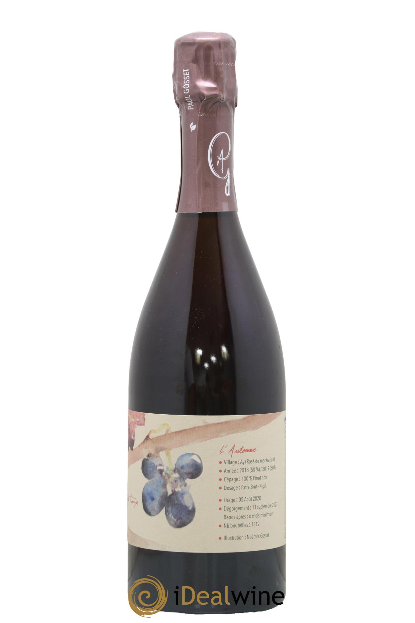 Au Fil des Temps l'Automne Paul Gosset - Lot de 1 bouteille - 1