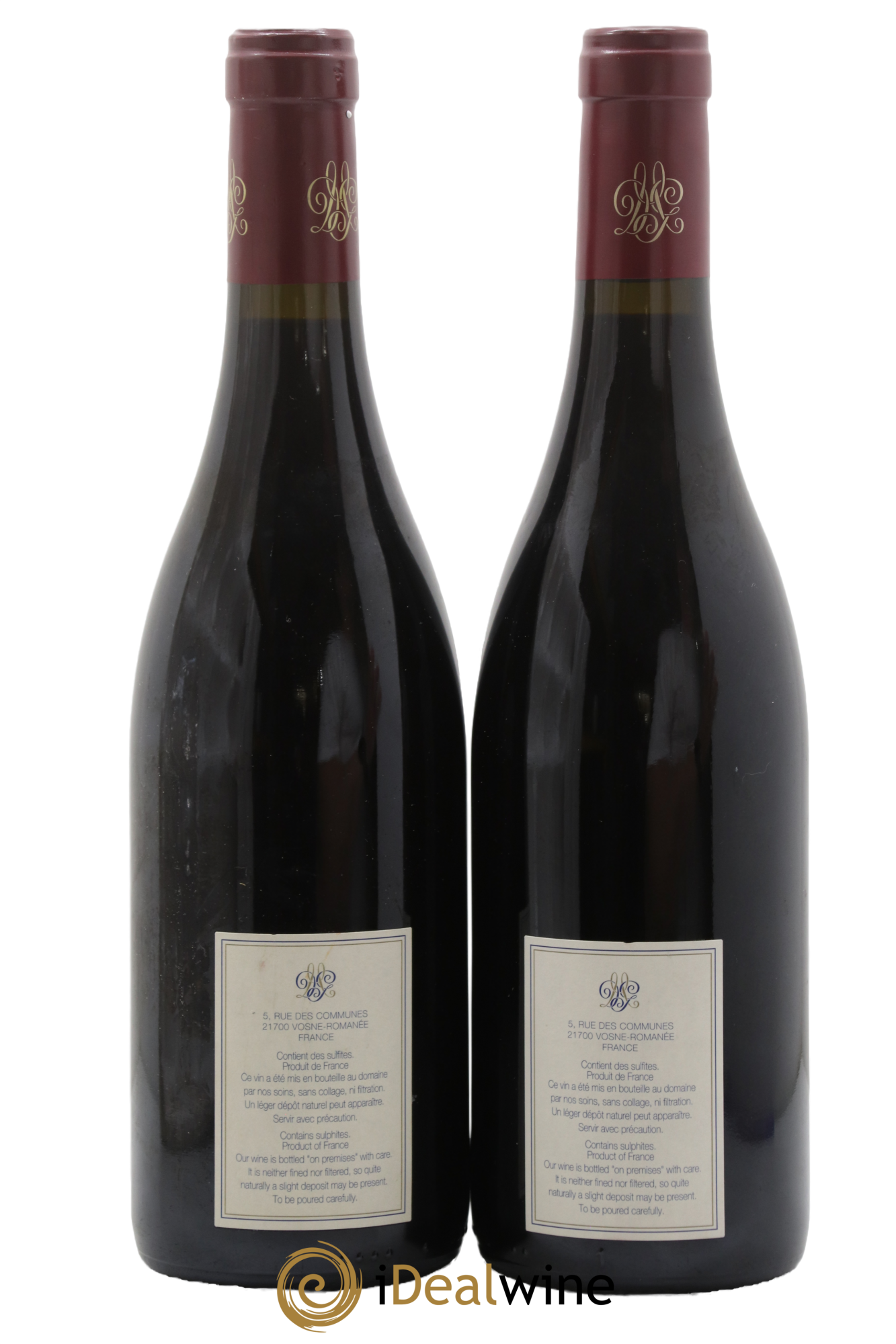 Nuits-Saint-Georges 1er Cru Les Chaignots Mugneret-Gibourg (Domaine) 2015 - Lot of 2 bottles - 1