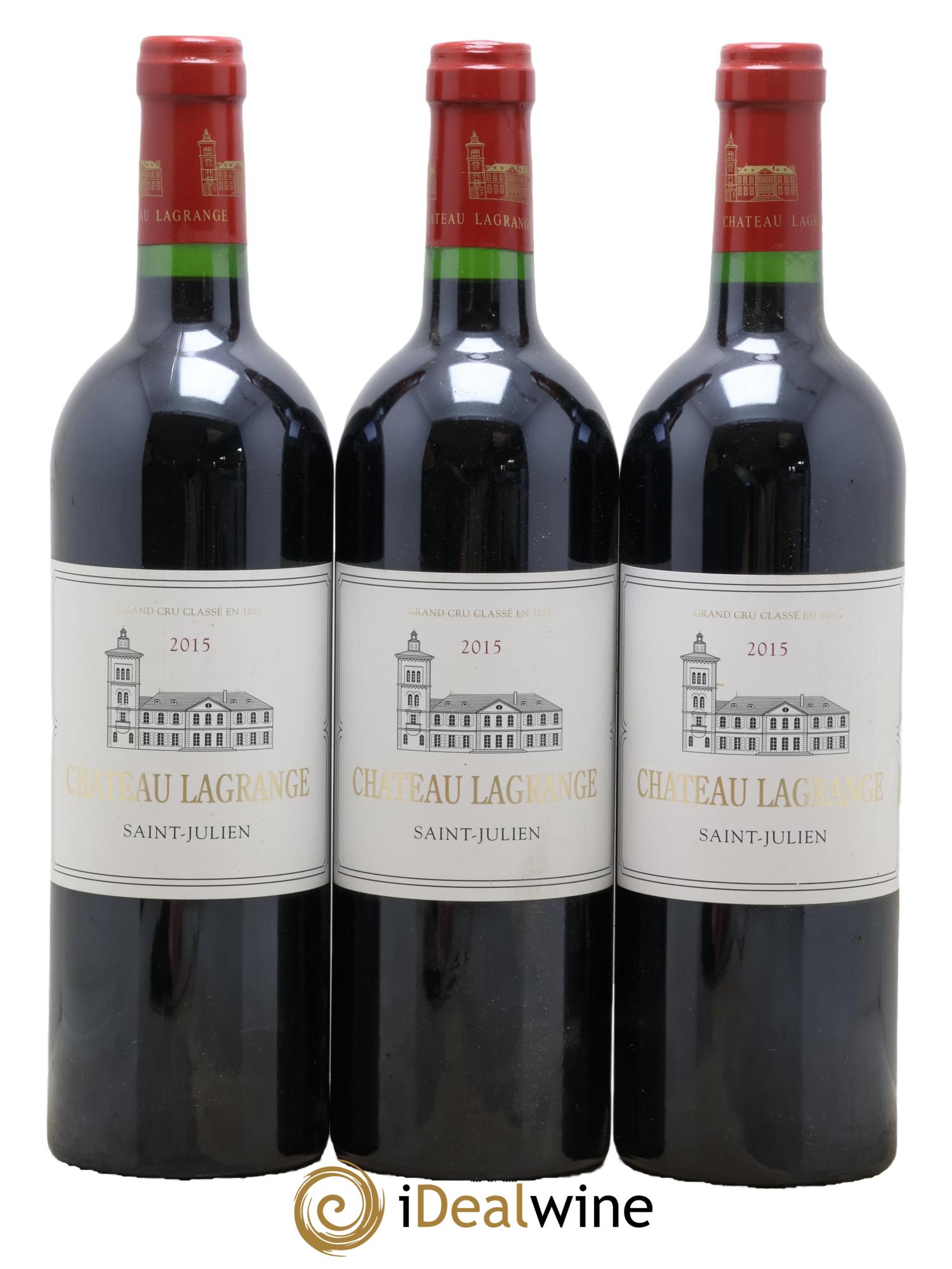 Château Lagrange 3ème Grand Cru Classé 2015 - Lotto di 3 bottiglie - 0