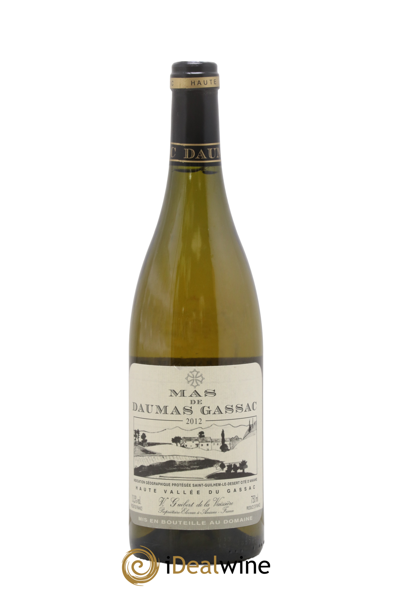 Saint-Guilhem-le-Désert - Cité d'Aniane Mas Daumas Gassac Famille Guibert de La Vaissière 2012 - Lot of 1 bottle - 0
