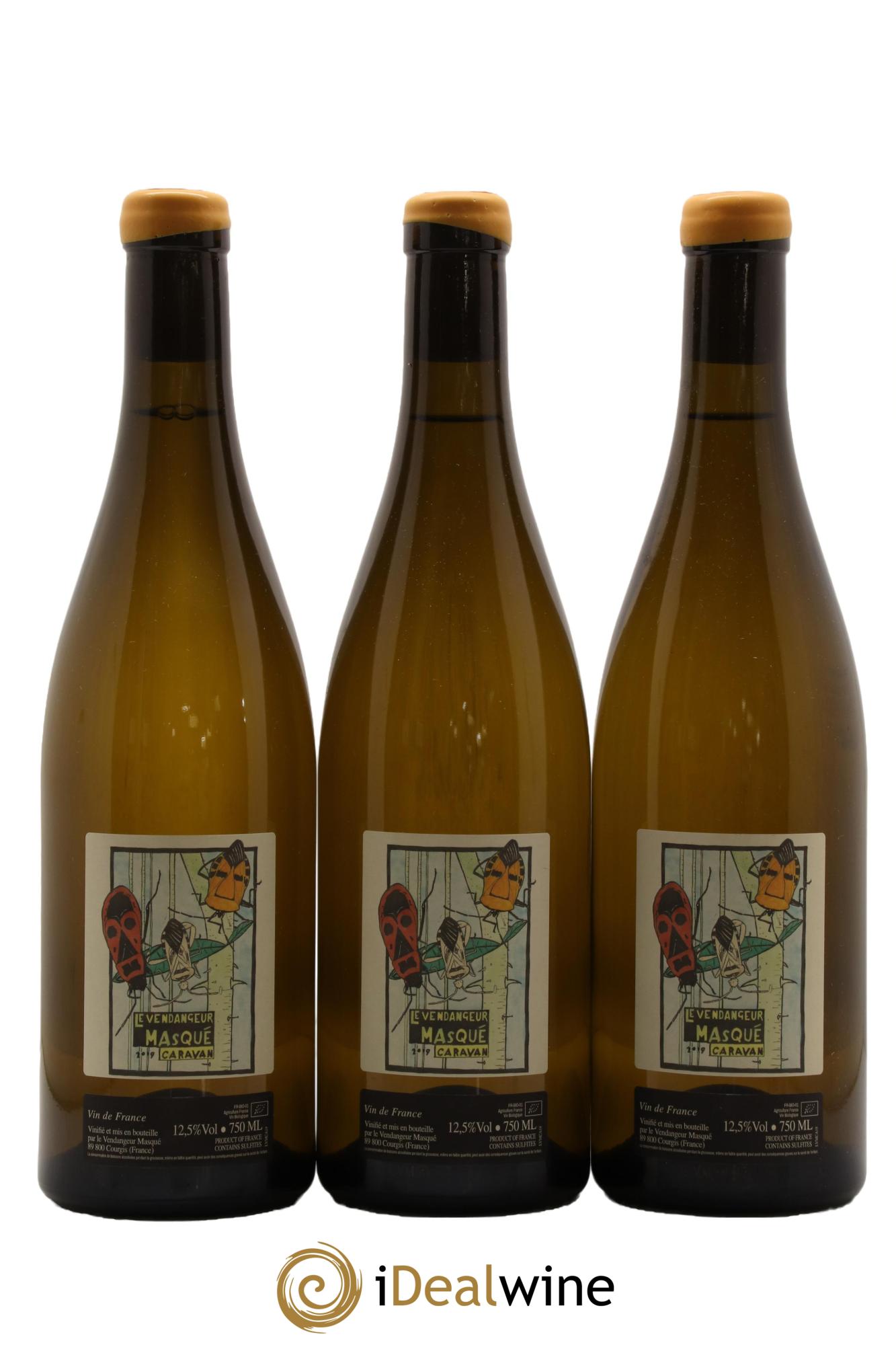 Vin de France Caravan Le Vendangeur Masqué 2019 - Lot de 3 bouteilles - 0