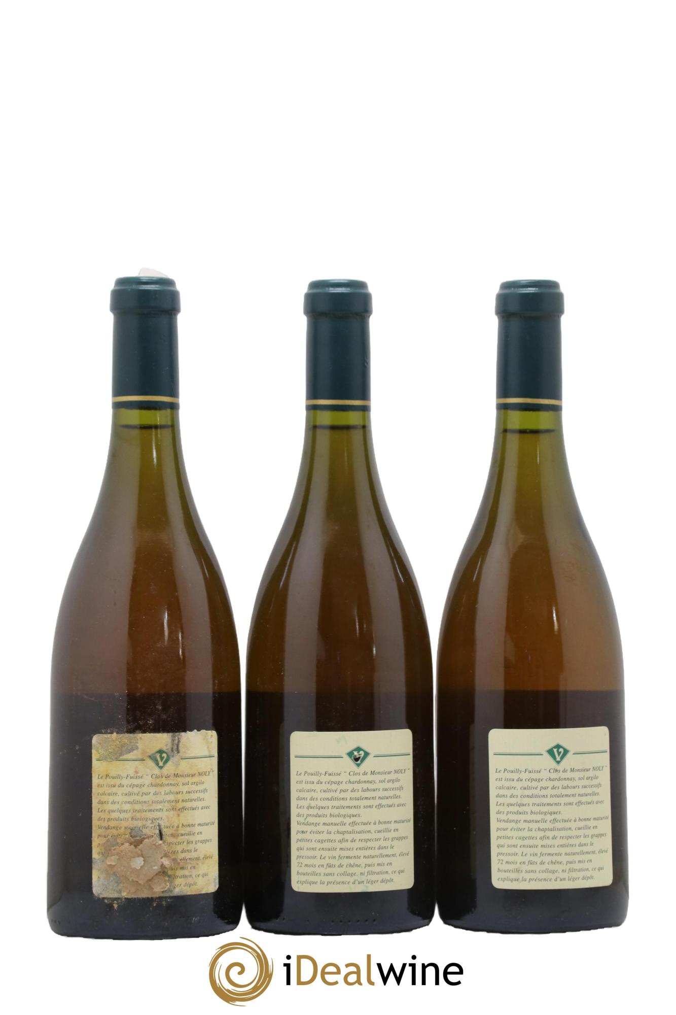 Pouilly-Fuissé Clos de Monsieur Noly Vieilles Vignes Valette (Domaine) 2000 - Lot de 6 bouteilles - 4