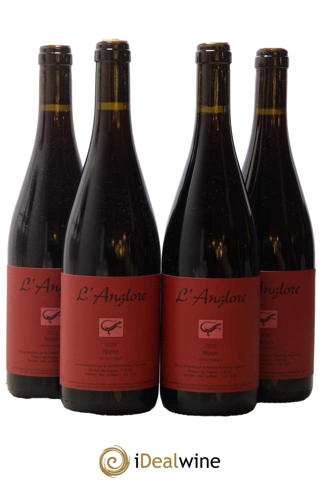 Vin de France Nizon L'Anglore 2022 - Lot de 4 bouteilles - 0