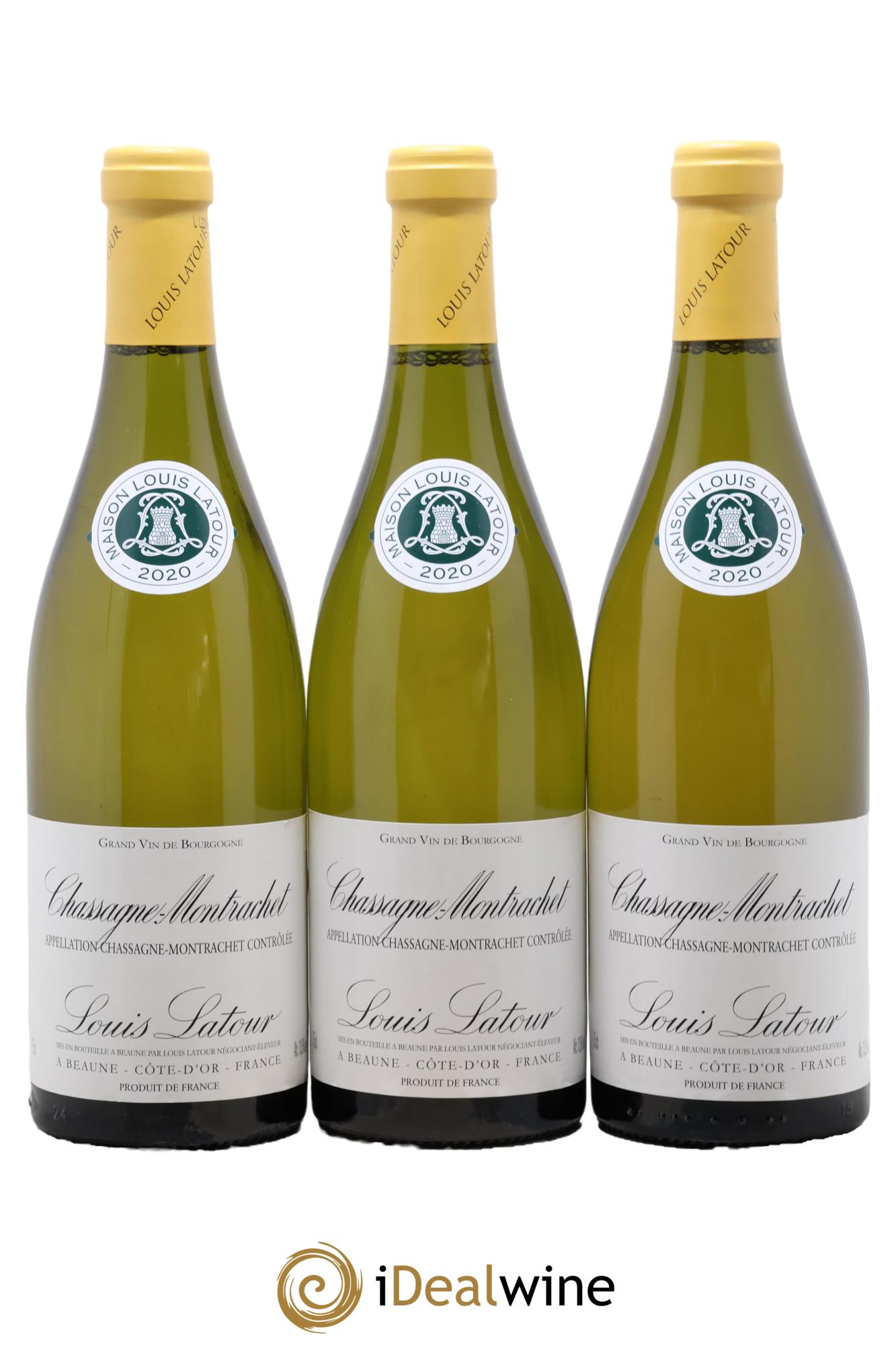 Chassagne-Montrachet Louis Latour 2020 - Lot de 3 bouteilles - 0