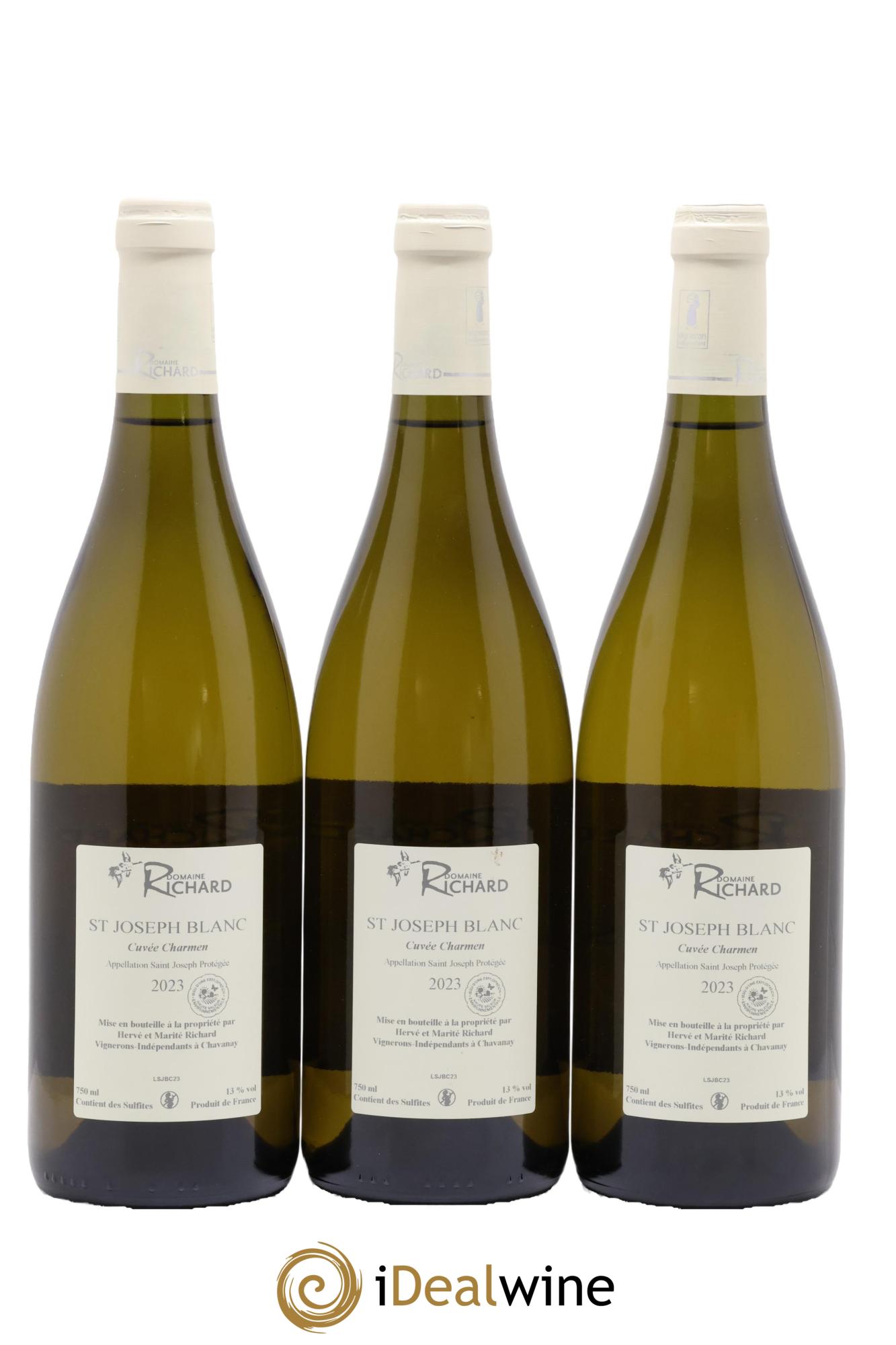 Saint-Joseph Cuvée Charmen Domaine Richard 2023 - Lot de 3 bouteilles - 1