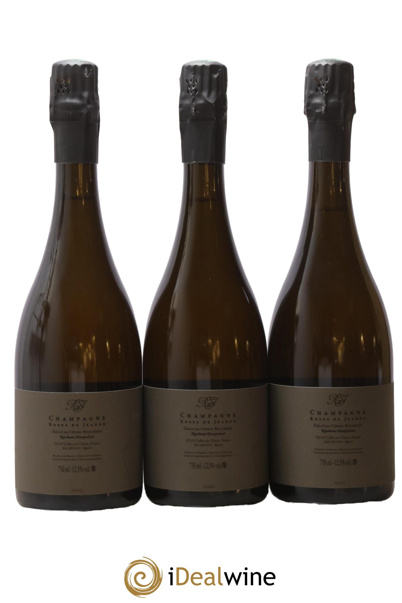 Roses de Jeanne Côte de Val Vilaine Blanc de Noirs Cédric Bouchard 2022 - Lot de 3 bouteilles - 1