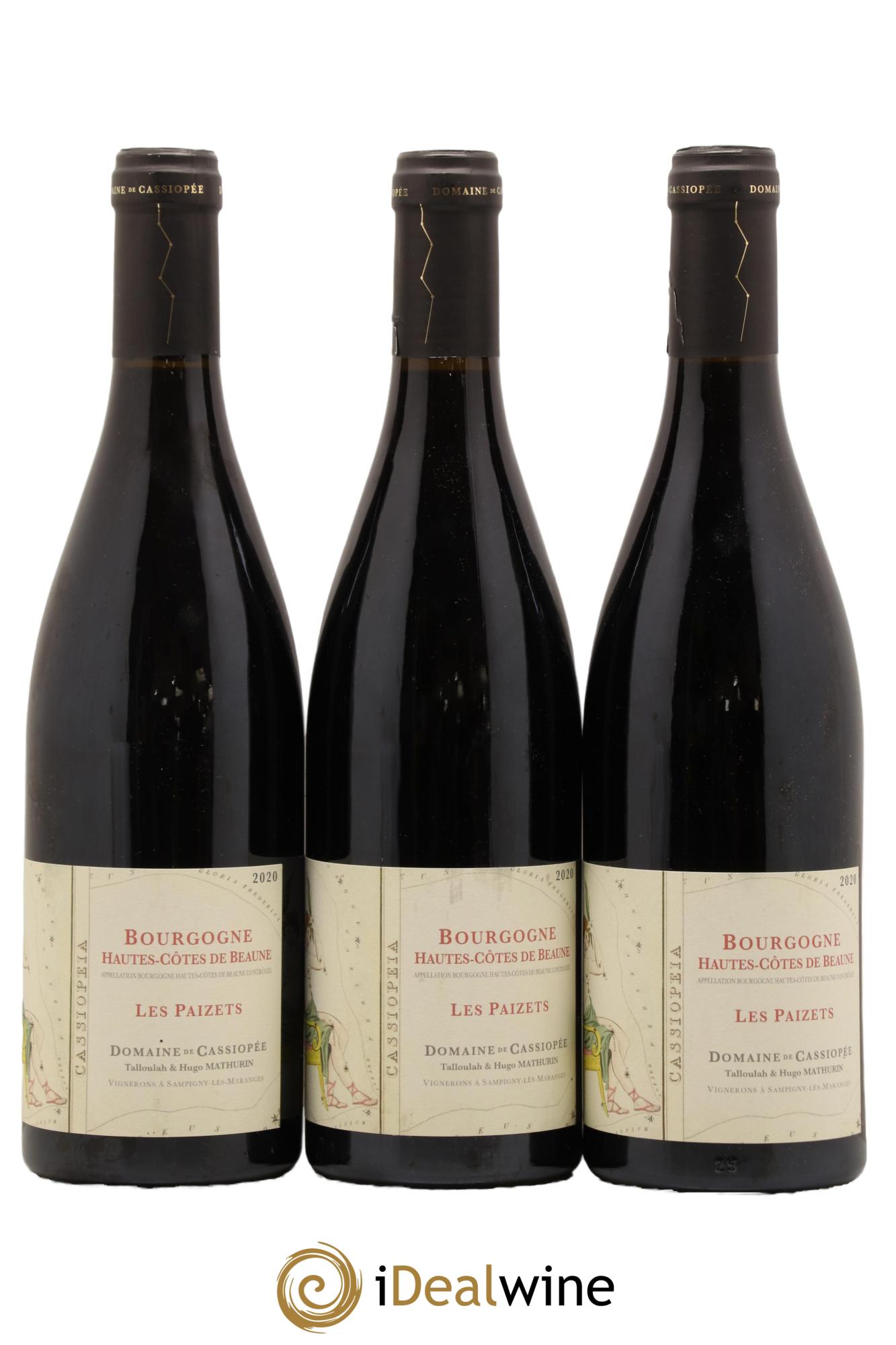 Hautes-Côtes de Beaune Les Paizets Domaine de Cassiopee 2020 - Lot de 3 bouteilles - 0