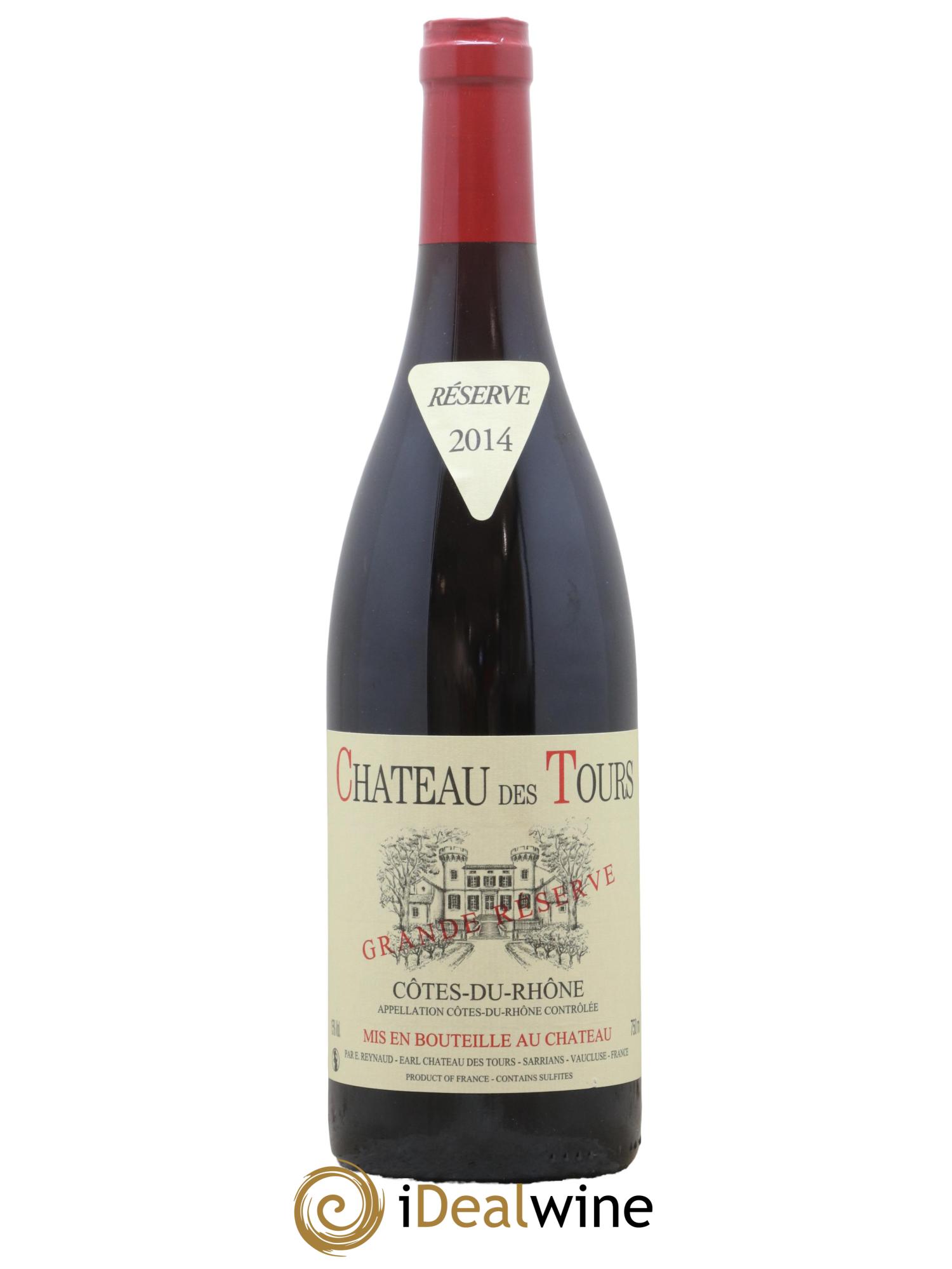 Côtes-du-Rhône Château des Tours Grande Réserve Emmanuel Reynaud 2014 - Lot de 1 bouteille - 0