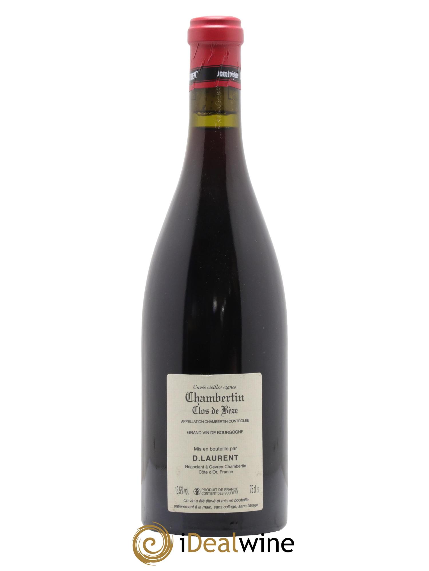 Chambertin Clos de Bèze Grand Cru Grande cuvée Vieilles vignes Dominique Laurent Grande Cuvée Vieilles Vignes Dominique Laurent 2013 - Lot de 1 bouteille - 1