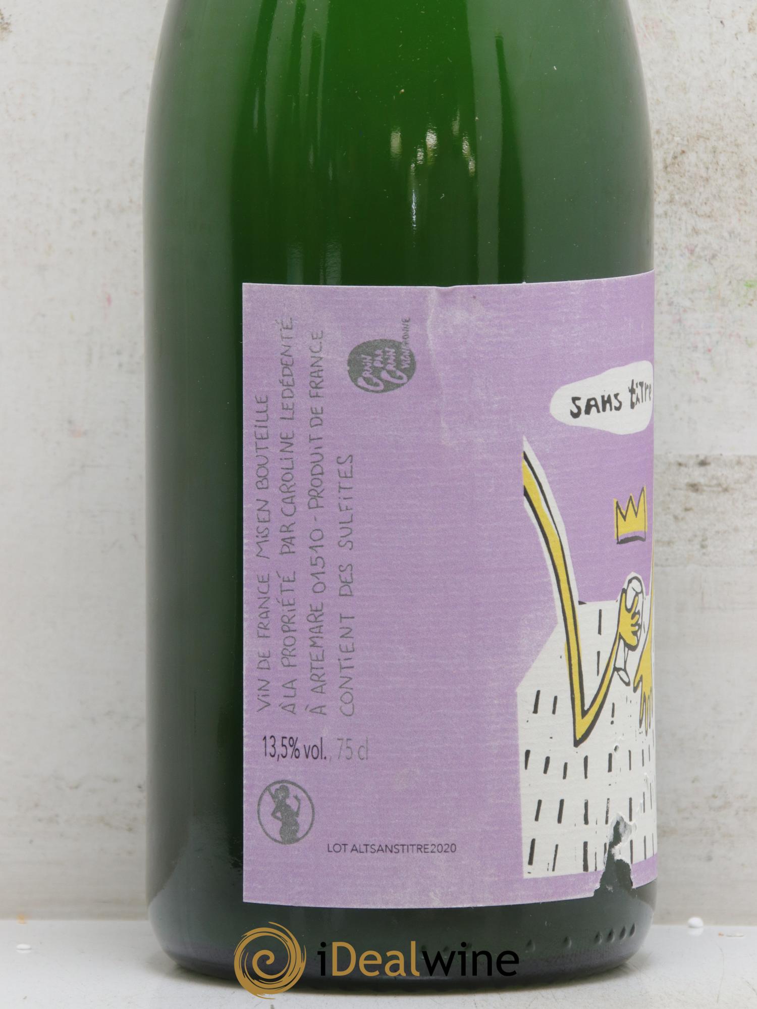 Vin de France Sans Titre Domaine Caroline Ledédenté 2020 - Lot de 1 bouteille - 1