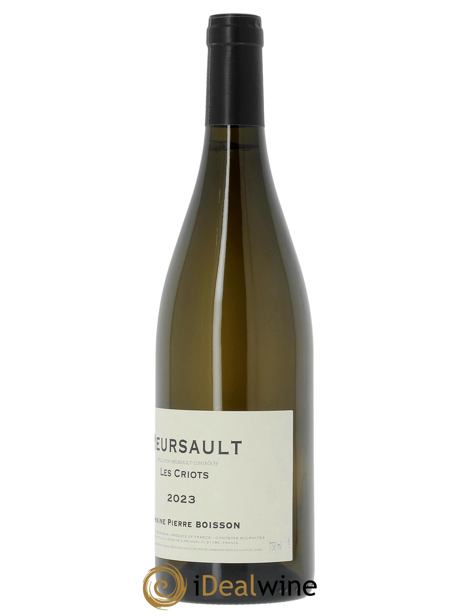 Meursault Les Criots Pierre Boisson (Domaine)  2023 - Posten von 1 Flasche - 1