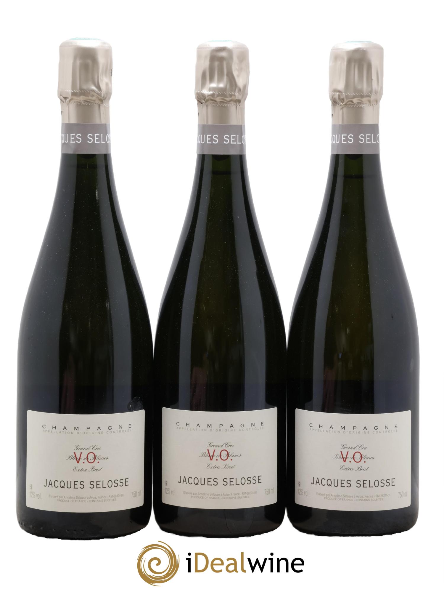 Version Originale Jacques Selosse - Lot of 3 bottles - 0