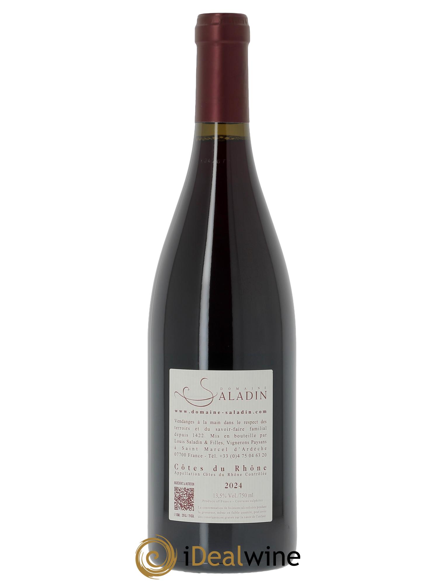Côtes-du-Rhône Paul Domaine Saladin 2024 - Lotto di 1 bottiglia - 1