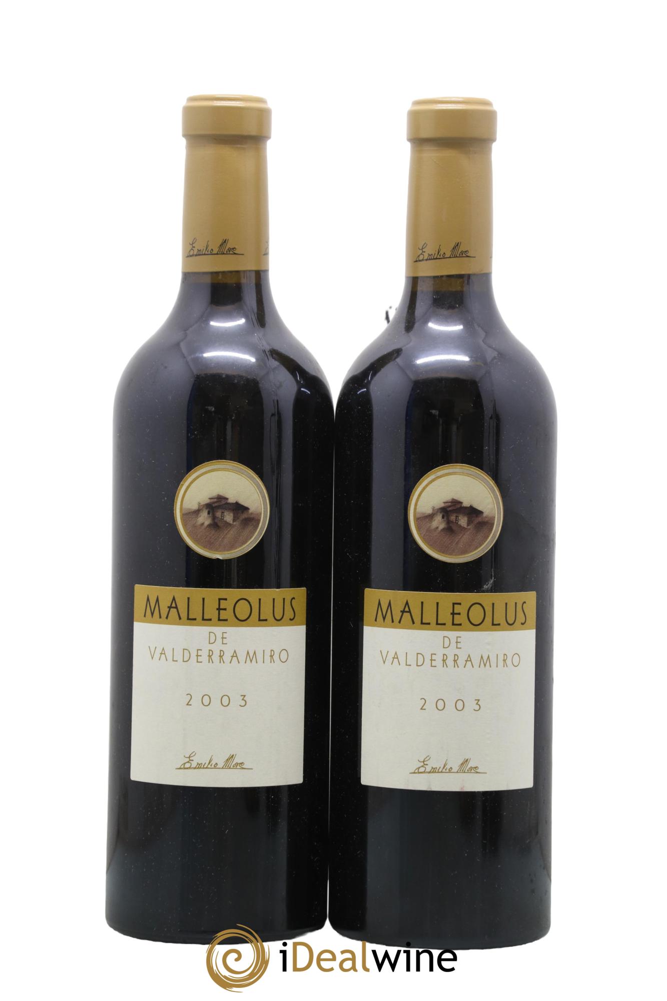 Ribera del Duero Malleolus de Valderramiro Bodegas Emilio Moro 2003 - Posten von 2 Flaschen - 0