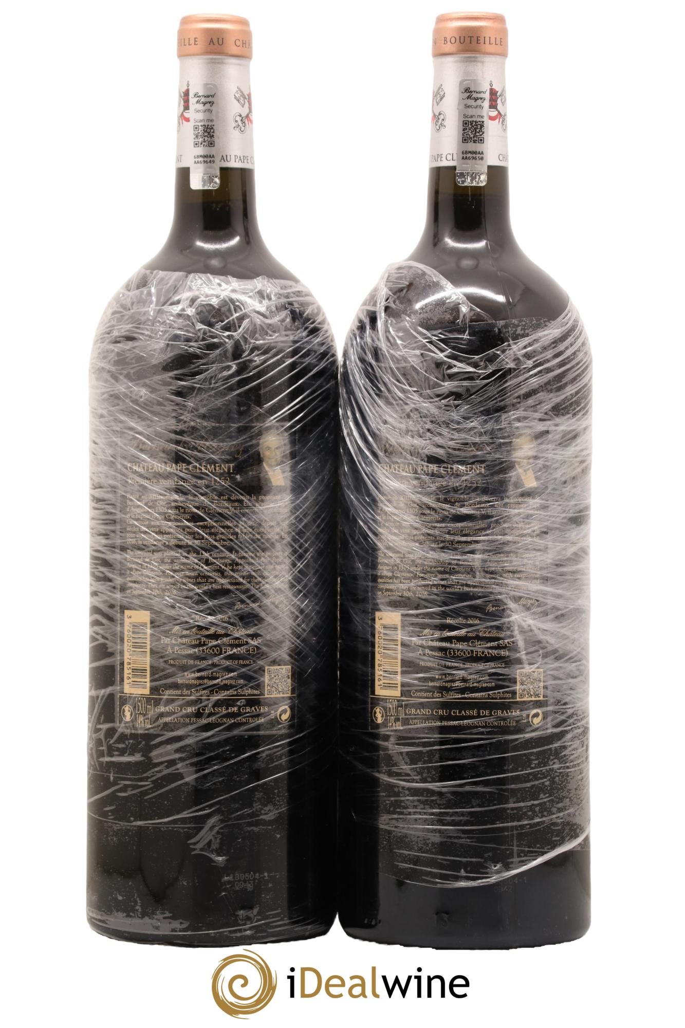 Château Pape Clément Cru Classé de Graves 2016 - Lot de 2 magnums - 1