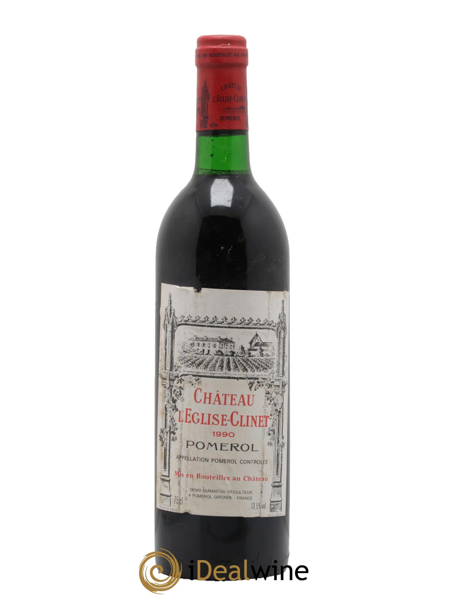 Château l' Église Clinet 1990 - Lot de 1 bouteille - 0