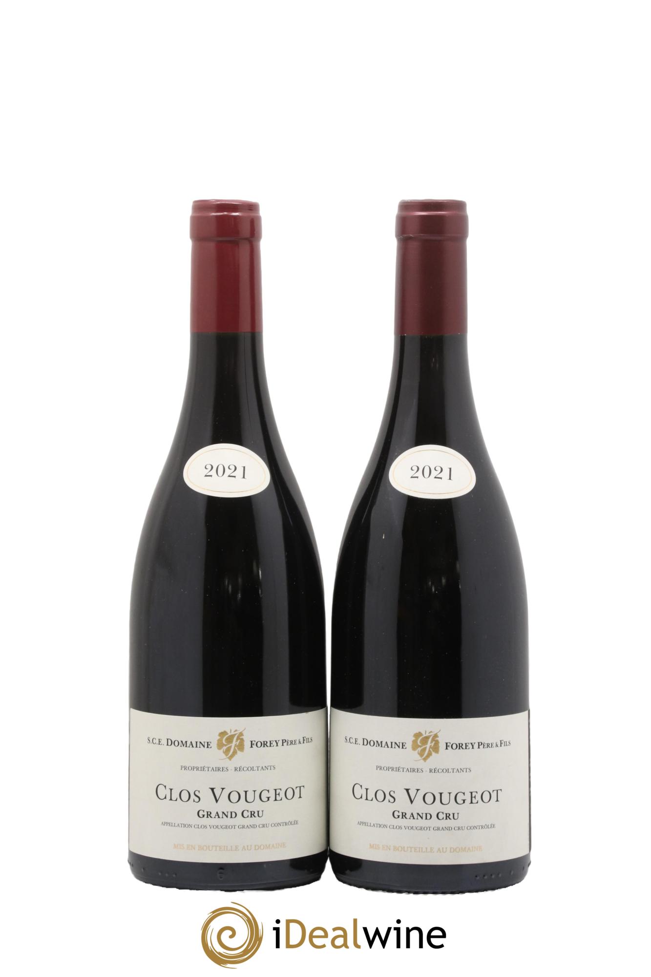 Clos de Vougeot Grand Cru Forey Père et Fils (Domaine) 2021 - Posten von 2 Flaschen - 0