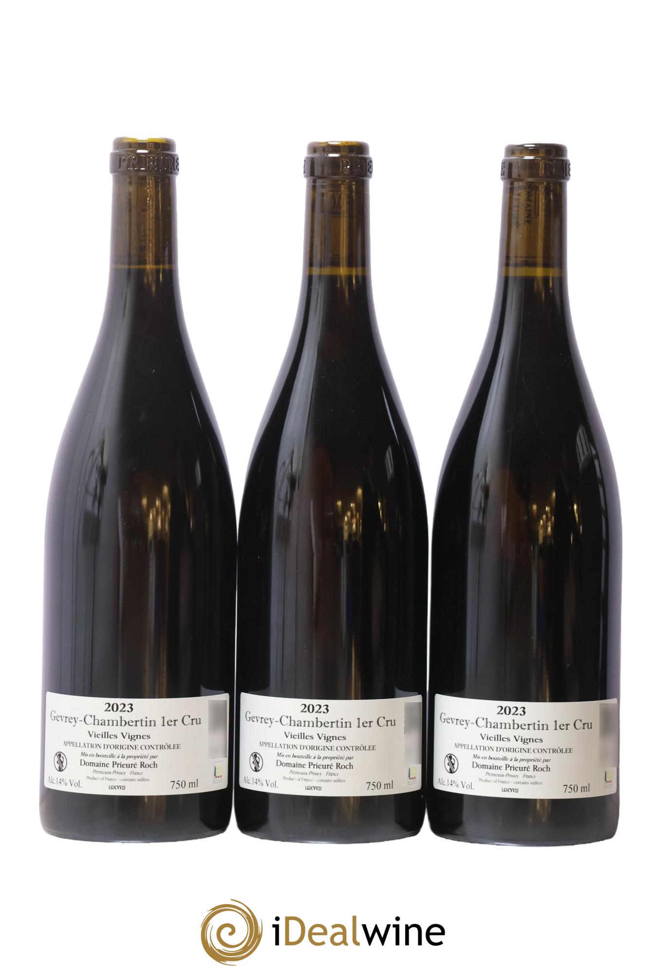 Gevrey-Chambertin 1er Cru Vieilles Vignes Prieuré Roch 2023 - Lot de 3 bouteilles - 1