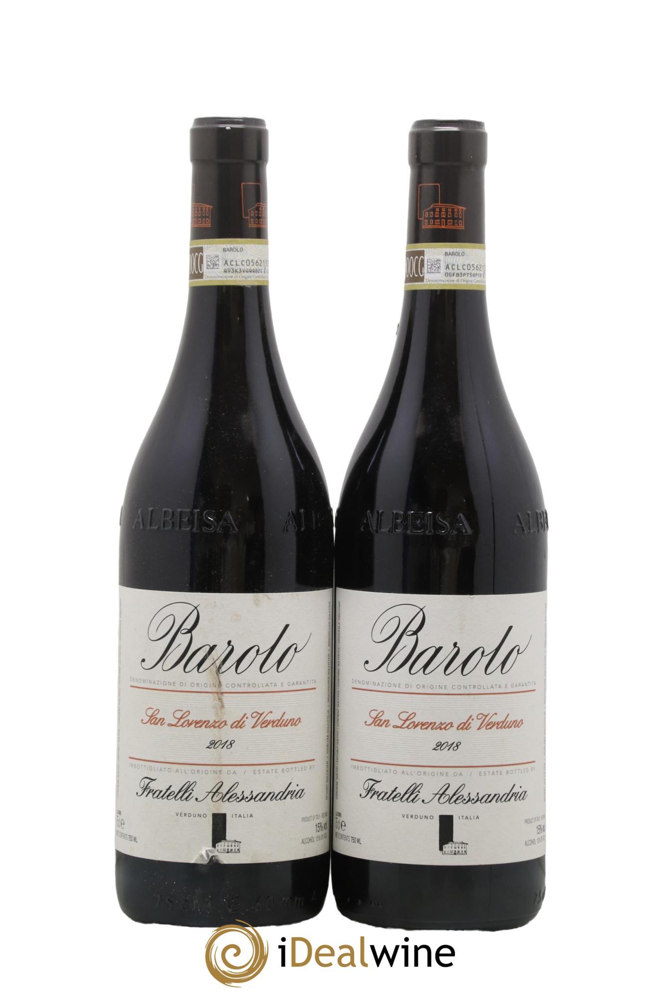 Barolo DOCG San Lorenzo Di Verduno Fratelli Alessandria 2018 - Lotto di 2 bottiglie - 0
