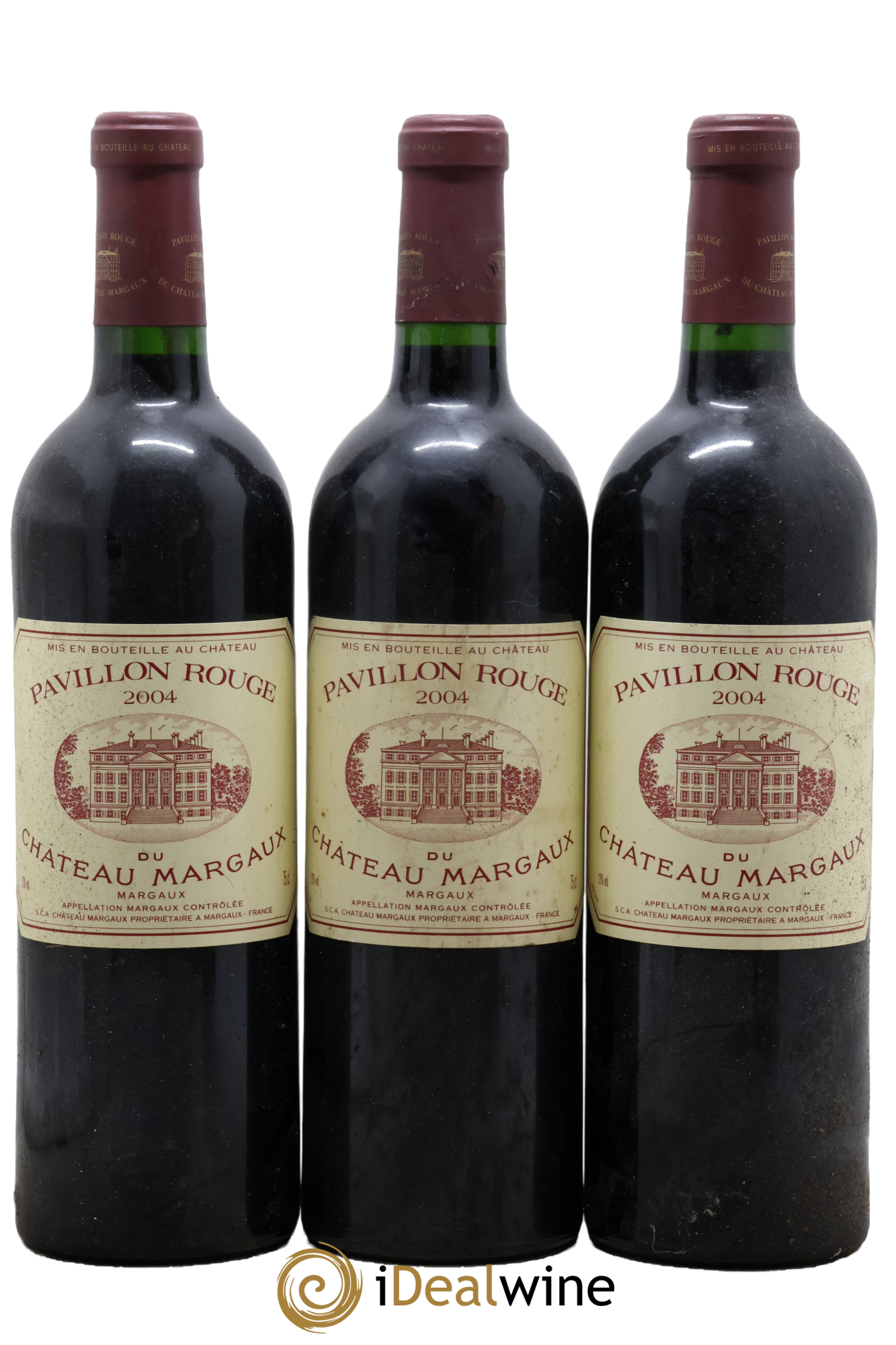 Pavillon Rouge du Château Margaux Second Vin 2004 - Lotto di 3 bottiglie - 0