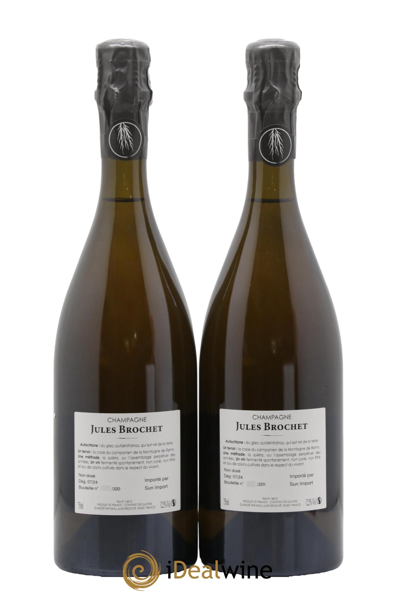 Blanc de Noirs Autochtone Jules Brochet - Lotto di 2 bottiglie - 1