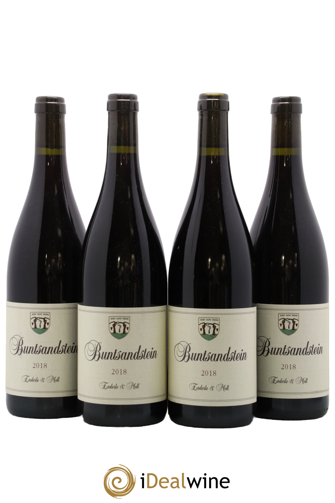 Allemagne Landwein Buntsandstein Pinot Noir Enderle Und Moll 2018 - Lot of 4 bottles - 0