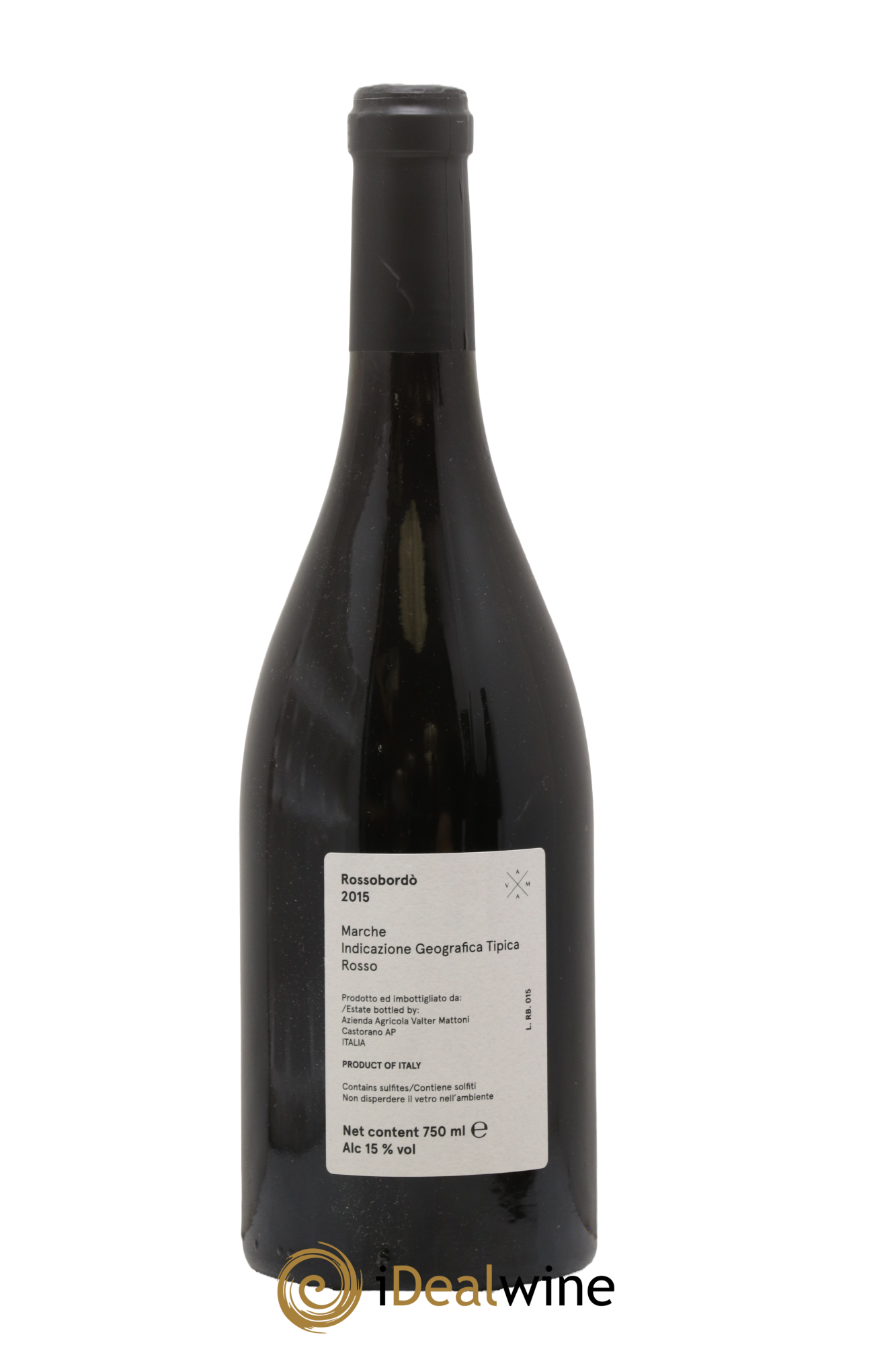 Italie IGT Marche - Rossobordo - Valter Mattoni 2015 - Lot of 1 bottle - 1