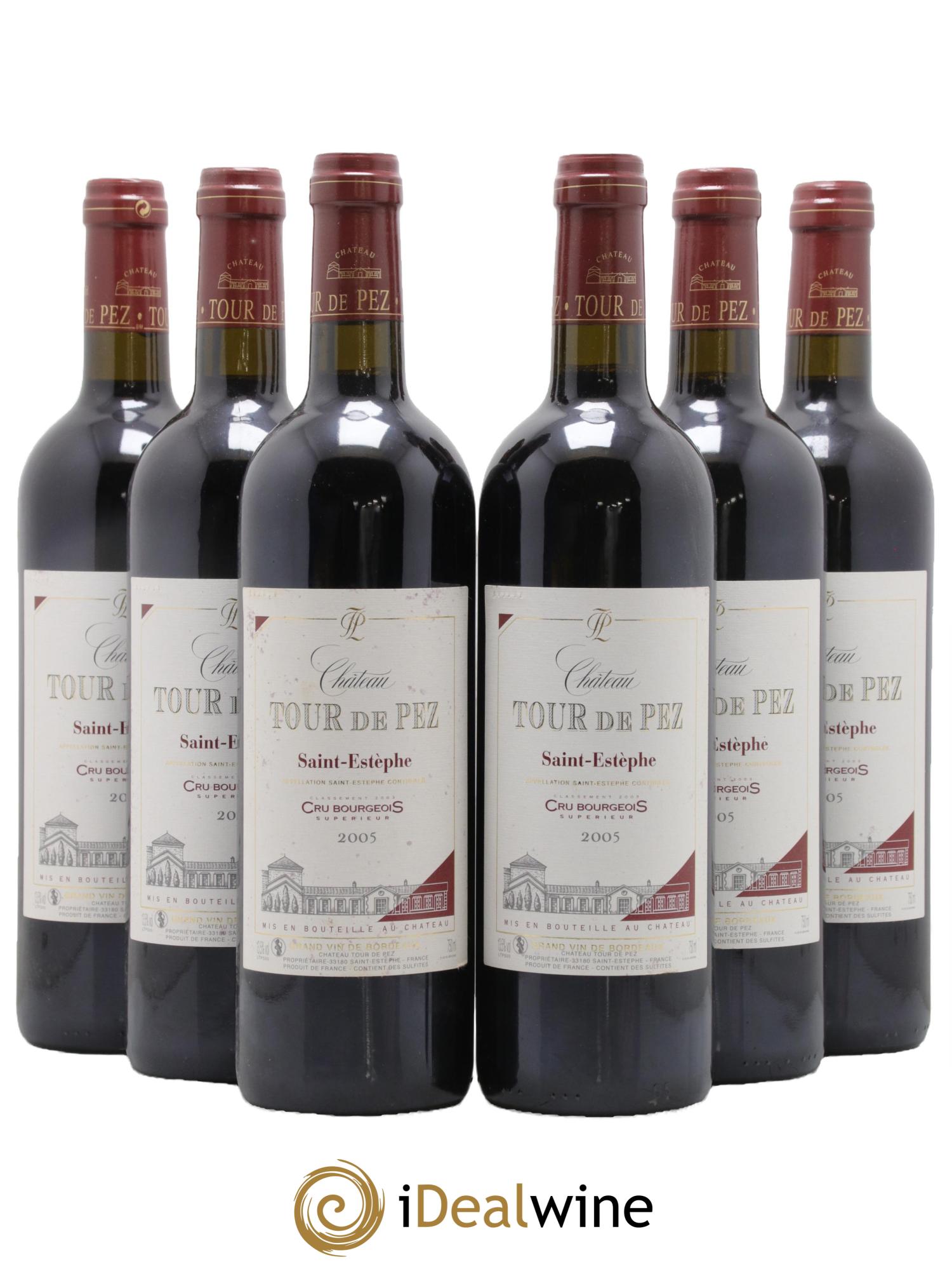 Château Tour de Pez Cru Bourgeois 2005 - Lot de 6 bouteilles - 0