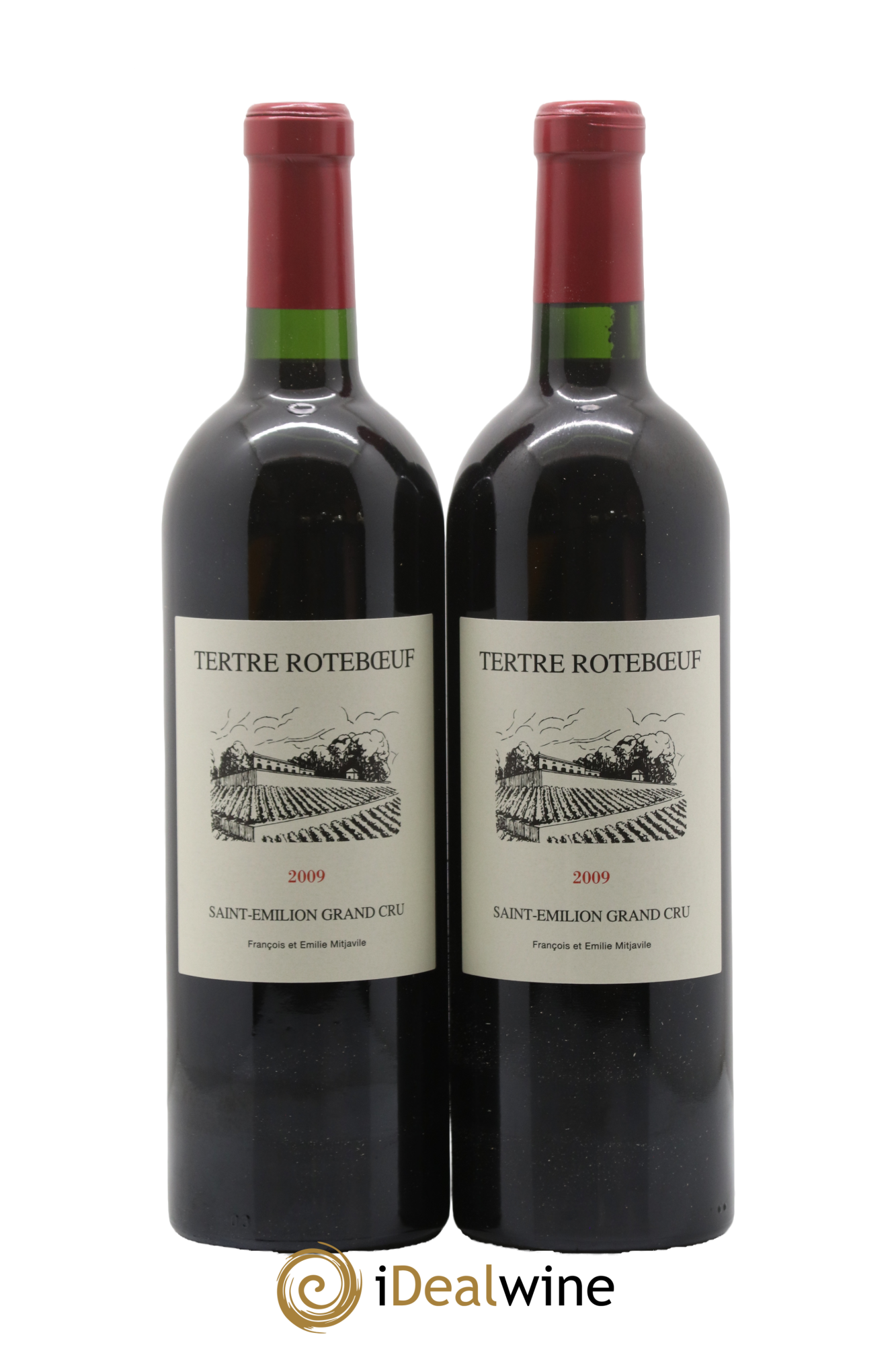 Château Tertre Roteboeuf 2009 - Lot of 2 bottles - 0