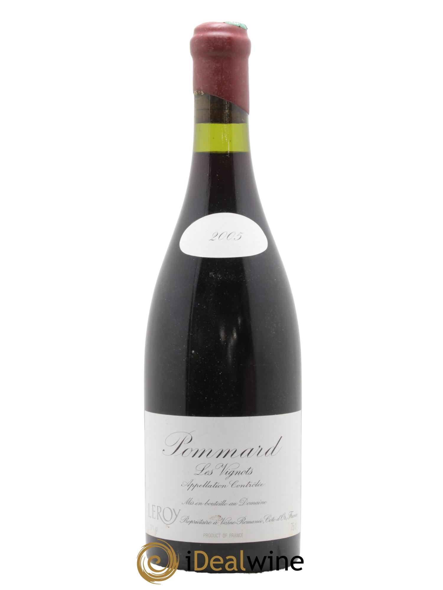 Pommard Les Vignots Leroy (Domaine) 2005 - Lot de 1 bouteille - 0